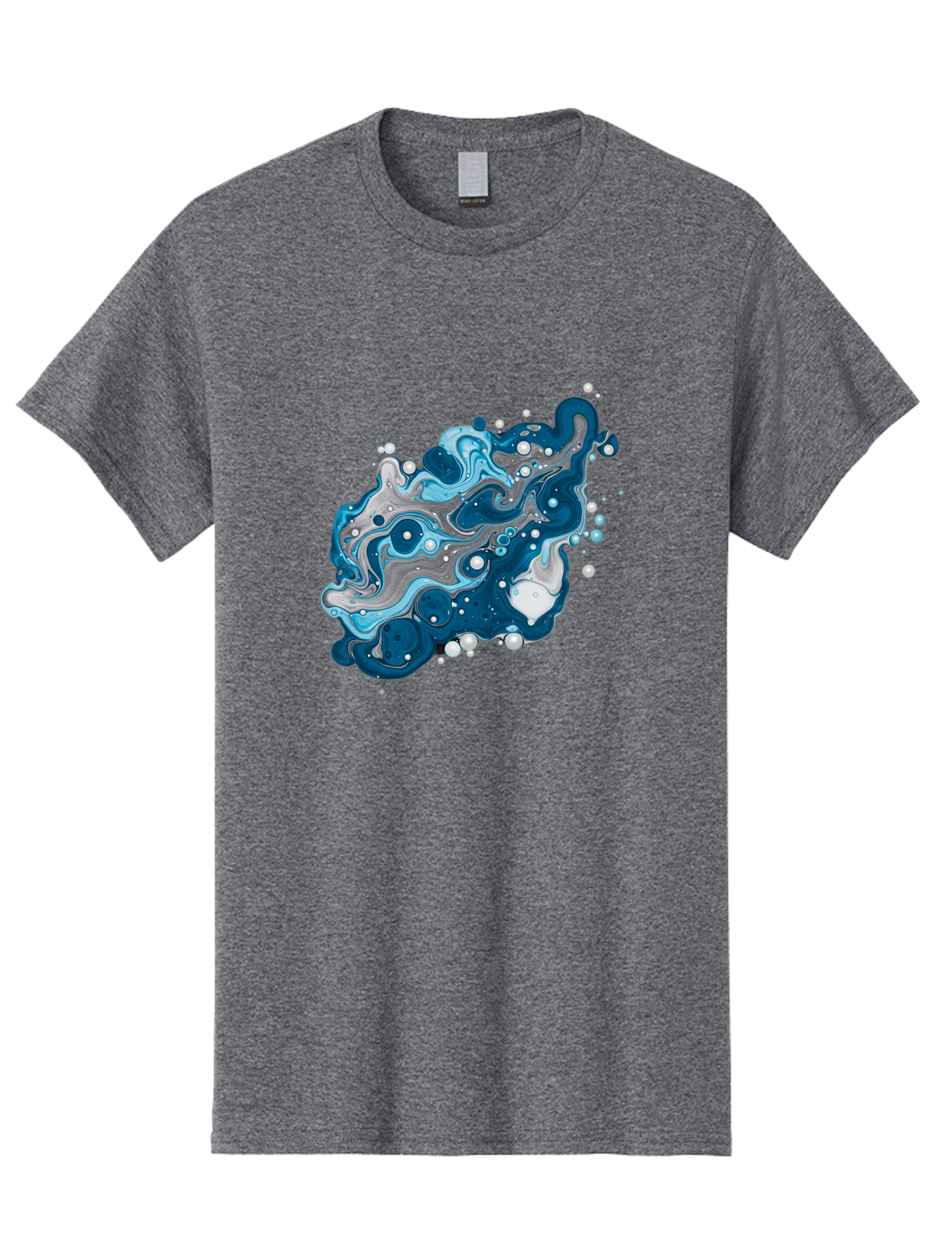 Blue-Marble-Effect Men'S Graphic Tee, 100% Cotton, Comfortable Casual Summer Wear, Machine Washable, Vintage Camera, Old Camera, Antique Camera, Black Camera, Classic Photography, Photography Equipment, Nostalgic Device, Film Camera, Bag198
