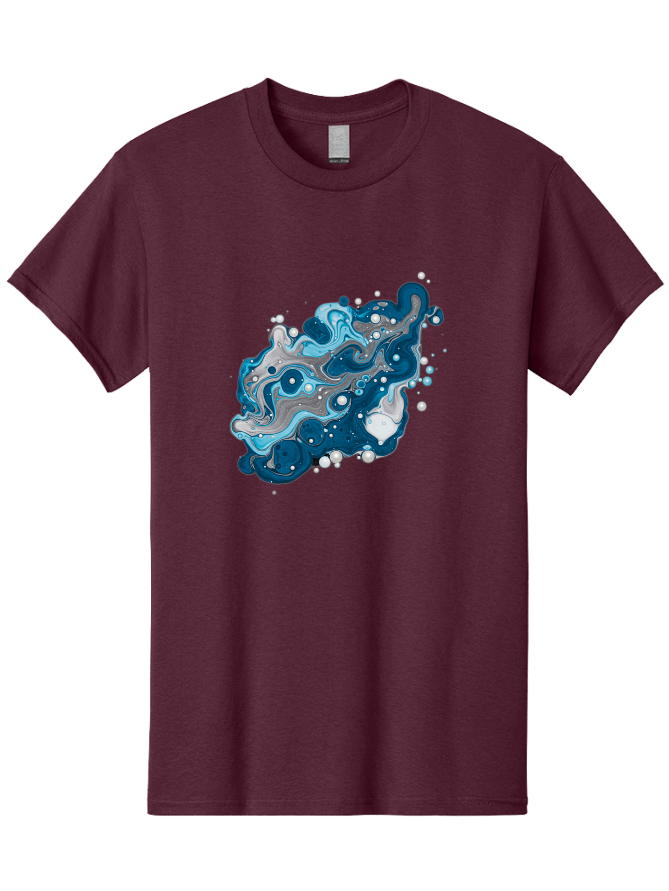 Blue-Marble-Effect Men'S Graphic Tee, 100% Cotton, Comfortable Casual Summer Wear, Machine Washable, Vintage Camera, Old Camera, Antique Camera, Black Camera, Classic Photography, Photography Equipment, Nostalgic Device, Film Camera, Bag198