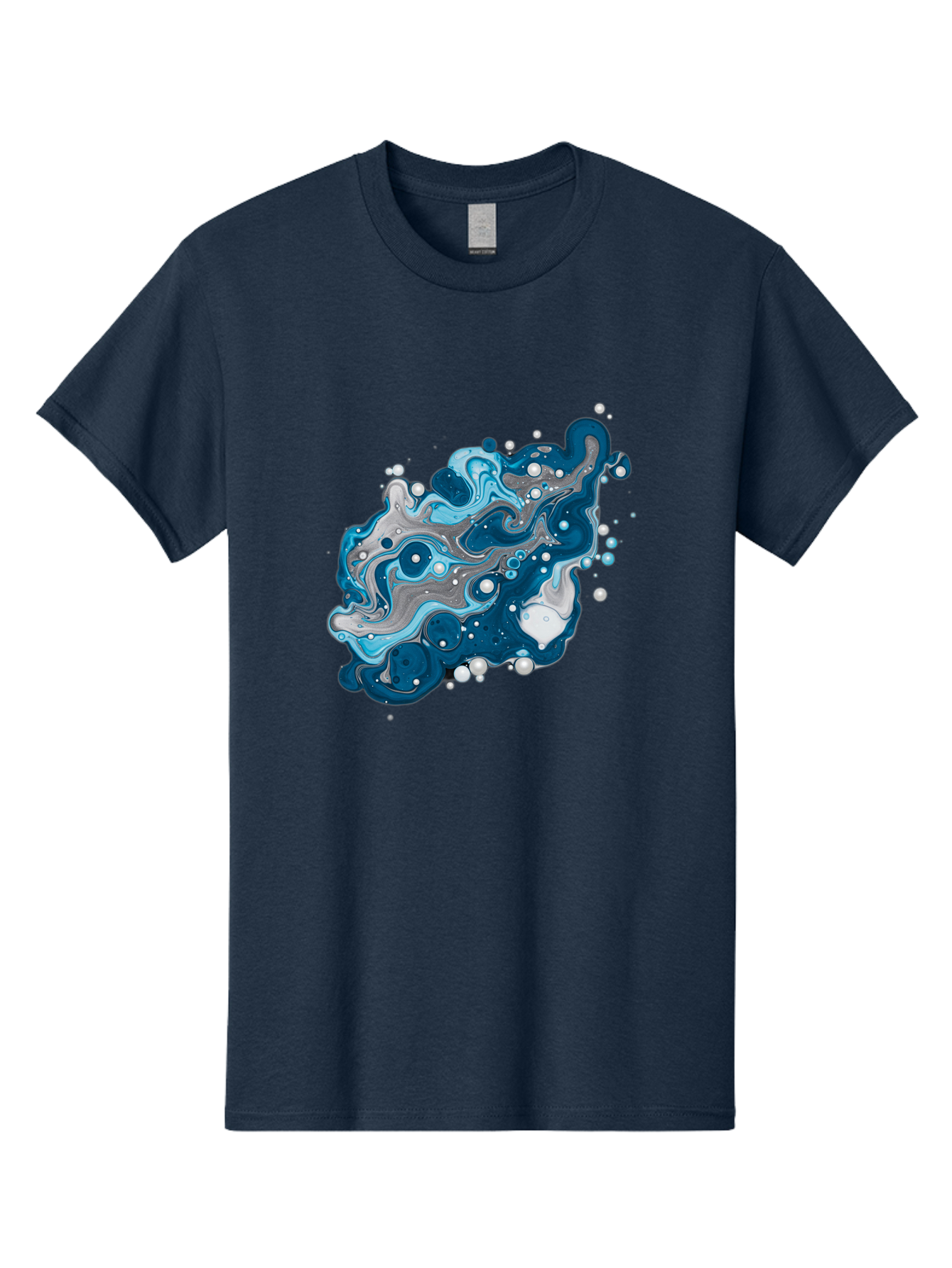 Blue-Marble-Effect Men'S Graphic Tee, 100% Cotton, Comfortable Casual Summer Wear, Machine Washable, Vintage Camera, Old Camera, Antique Camera, Black Camera, Classic Photography, Photography Equipment, Nostalgic Device, Film Camera, Bag198