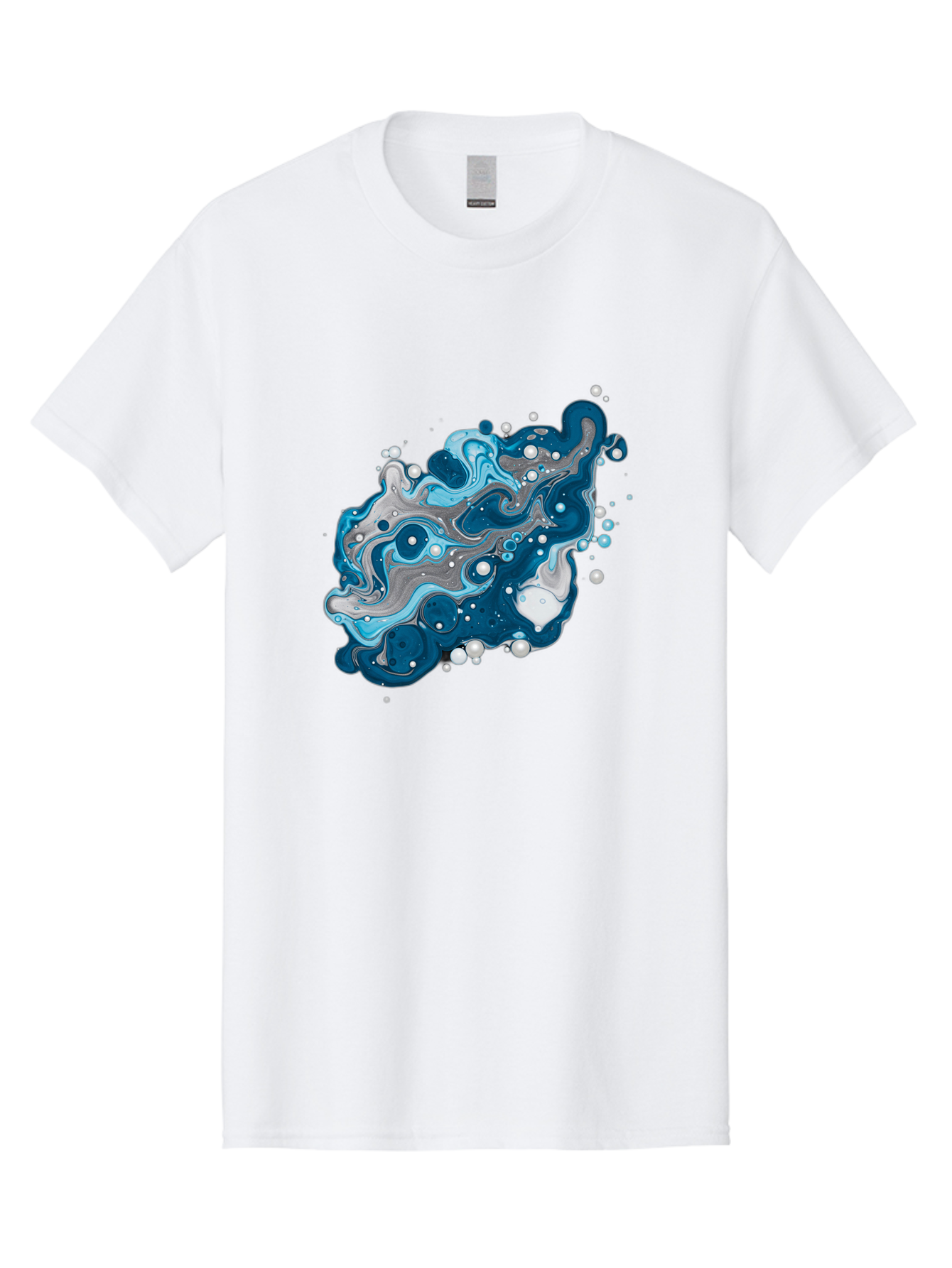Blue-Marble-Effect Men'S Graphic Tee, 100% Cotton, Comfortable Casual Summer Wear, Machine Washable, Vintage Camera, Old Camera, Antique Camera, Black Camera, Classic Photography, Photography Equipment, Nostalgic Device, Film Camera, Bag198