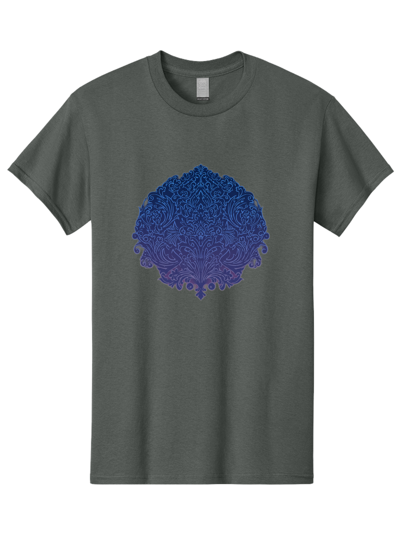 Blue-Ornate-Crest Men'S Graphic Tee, 100% Cotton, Comfortable Casual Summer Wear, Machine Washable, Vintage Camera, Old Camera, Antique Camera, Black Camera, Classic Photography, Photography Equipment, Nostalgic Device, Film Camera, Camera Art Bag199