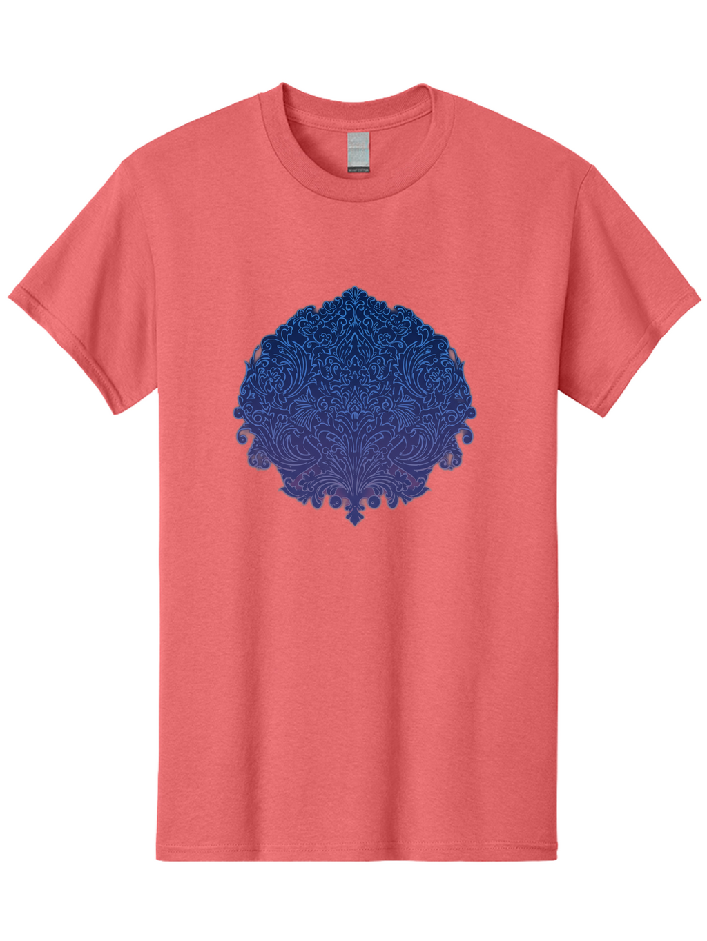 Blue-Ornate-Crest Men'S Graphic Tee, 100% Cotton, Comfortable Casual Summer Wear, Machine Washable, Vintage Camera, Old Camera, Antique Camera, Black Camera, Classic Photography, Photography Equipment, Nostalgic Device, Film Camera, Camera Art Bag199