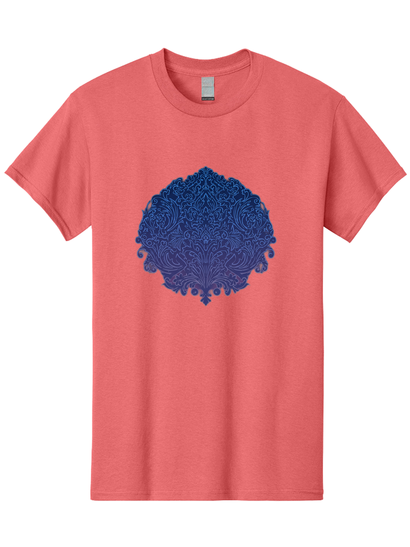 Blue-Ornate-Crest Men'S Graphic Tee, 100% Cotton, Comfortable Casual Summer Wear, Machine Washable, Vintage Camera, Old Camera, Antique Camera, Black Camera, Classic Photography, Photography Equipment, Nostalgic Device, Film Camera, Camera Art Bag199