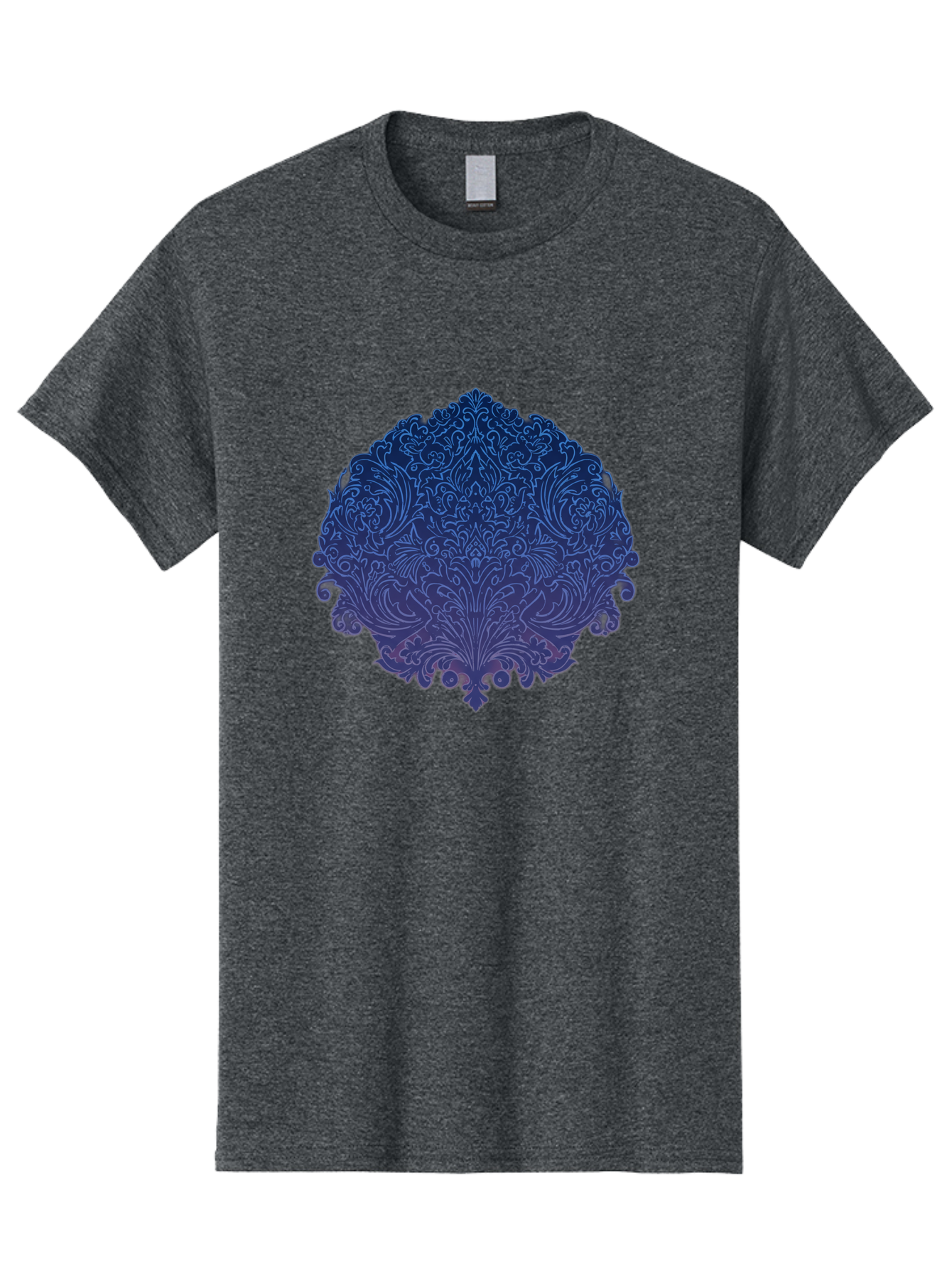 Blue-Ornate-Crest Men'S Graphic Tee, 100% Cotton, Comfortable Casual Summer Wear, Machine Washable, Vintage Camera, Old Camera, Antique Camera, Black Camera, Classic Photography, Photography Equipment, Nostalgic Device, Film Camera, Camera Art Bag199