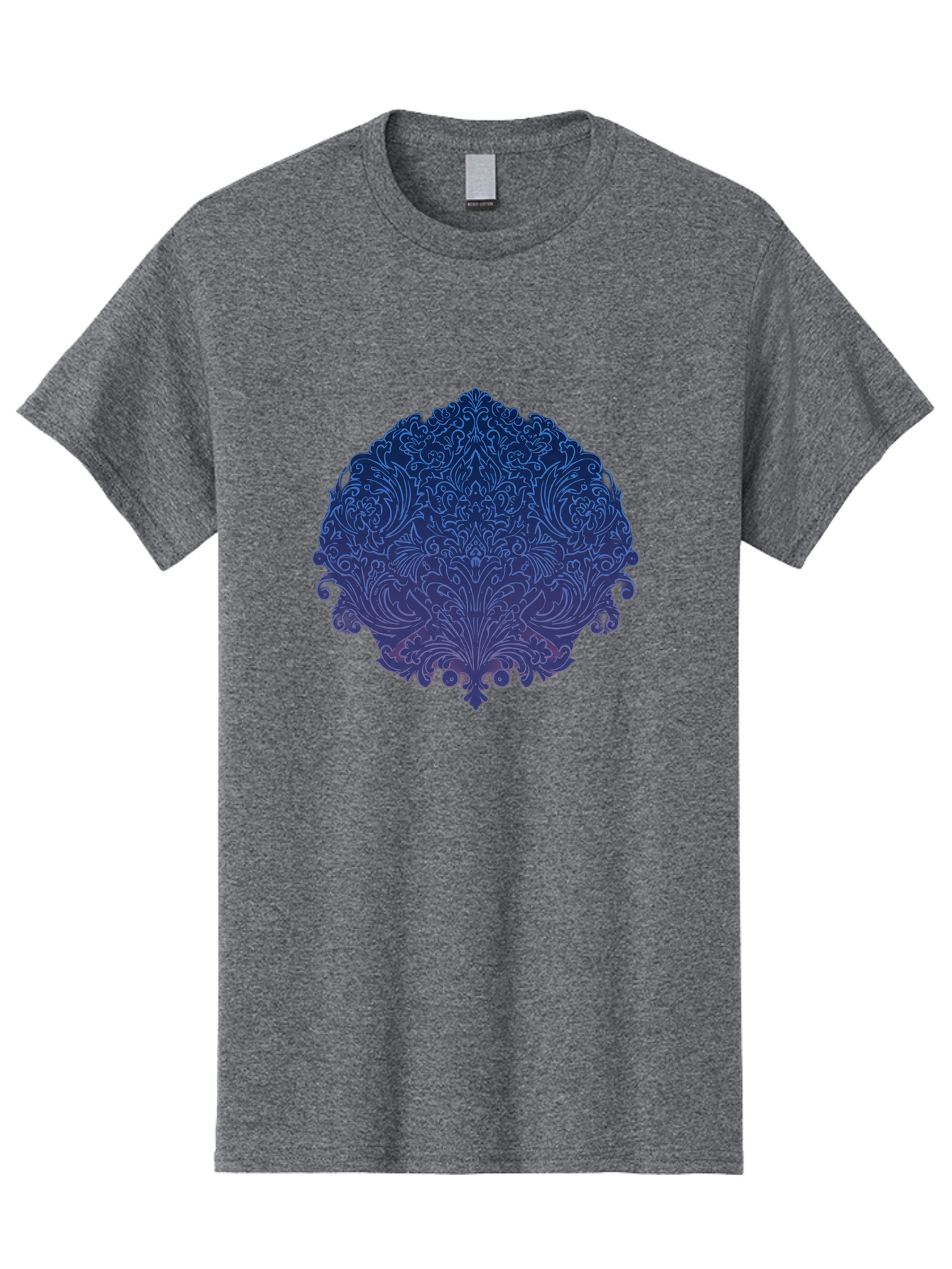 Blue-Ornate-Crest Men'S Graphic Tee, 100% Cotton, Comfortable Casual Summer Wear, Machine Washable, Vintage Camera, Old Camera, Antique Camera, Black Camera, Classic Photography, Photography Equipment, Nostalgic Device, Film Camera, Camera Art Bag199