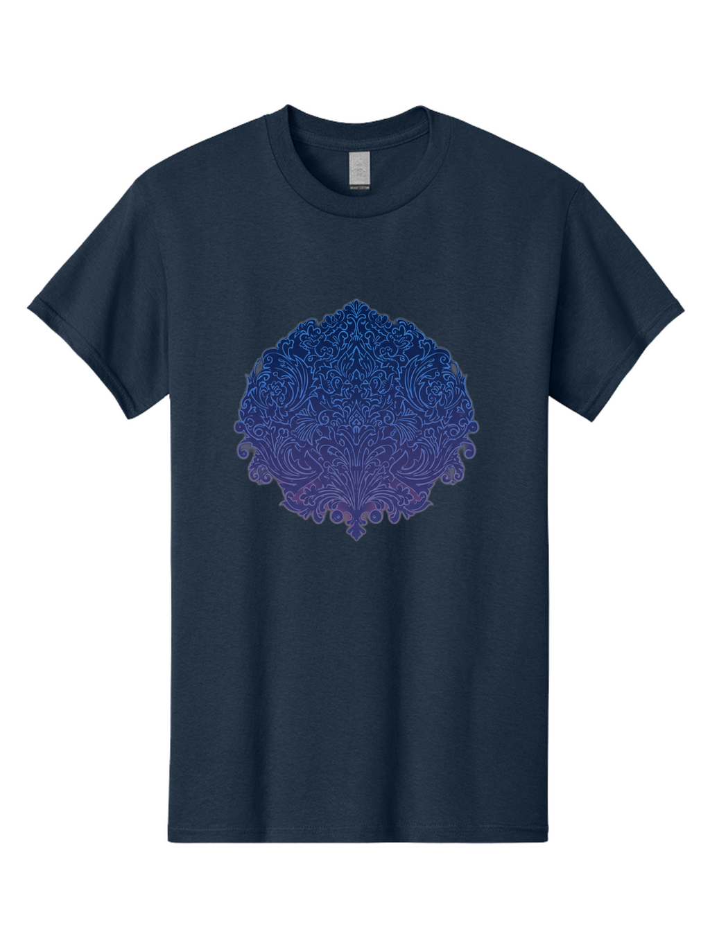 Blue-Ornate-Crest Men'S Graphic Tee, 100% Cotton, Comfortable Casual Summer Wear, Machine Washable, Vintage Camera, Old Camera, Antique Camera, Black Camera, Classic Photography, Photography Equipment, Nostalgic Device, Film Camera, Camera Art Bag199
