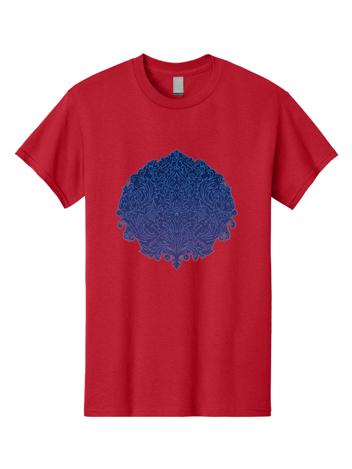 Blue-Ornate-Crest Men'S Graphic Tee, 100% Cotton, Comfortable Casual Summer Wear, Machine Washable, Vintage Camera, Old Camera, Antique Camera, Black Camera, Classic Photography, Photography Equipment, Nostalgic Device, Film Camera, Camera Art Bag199