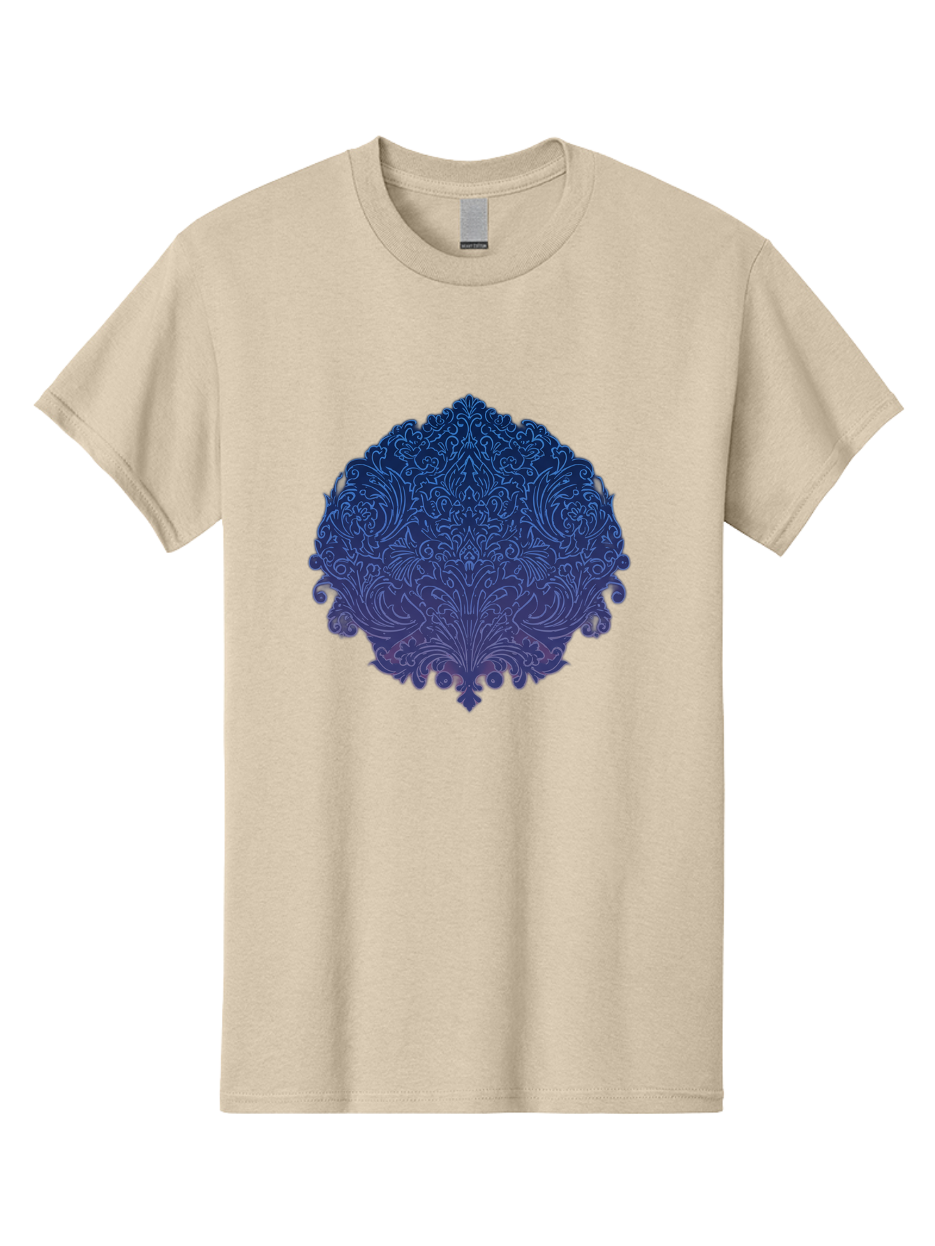 Blue-Ornate-Crest Men'S Graphic Tee, 100% Cotton, Comfortable Casual Summer Wear, Machine Washable, Vintage Camera, Old Camera, Antique Camera, Black Camera, Classic Photography, Photography Equipment, Nostalgic Device, Film Camera, Camera Art Bag199