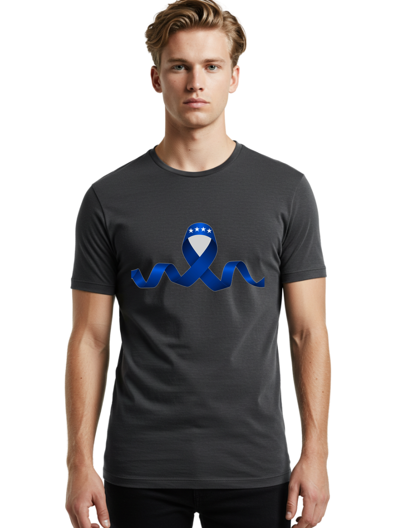 Blue-Ribbon-With-4-Stars Men'S Graphic Tee, 100% Cotton, Comfortable Casual Summer Wear, Machine Washable, Vintage Camera, Old Camera, Antique Camera, Black Camera, Classic Photography, Photography Equipment, Nostalgic Device, Film Camera, Bag201