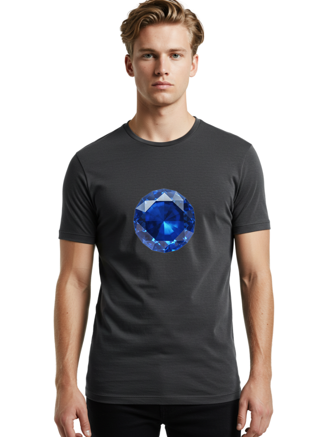 Blue-Sapphire Men'S Graphic Tee, 100% Cotton, Comfortable Casual Summer Wear, Machine Washable, Vintage Camera, Old Camera, Antique Camera, Black Camera, Classic Photography, Photography Equipment, Nostalgic Device, Film Camera, Camera Art Bag202