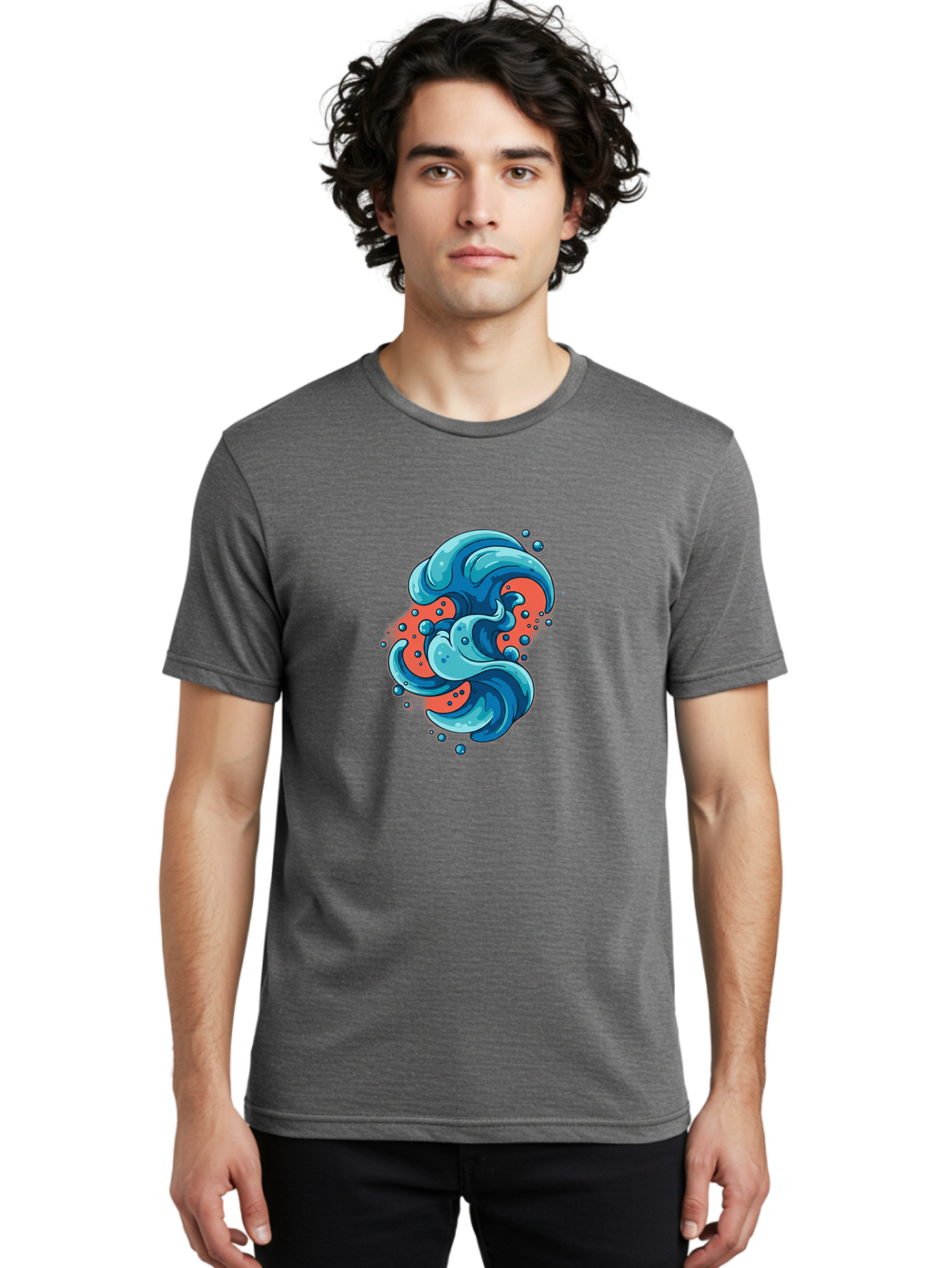 Blue-Wave Men'S Graphic Tee, 100% Cotton, Comfortable Casual Summer Wear, Machine Washable, Vintage Camera, Old Camera, Antique Camera, Black Camera, Classic Photography, Photography Equipment, Nostalgic Device, Film Camera, Camera Art Bag207