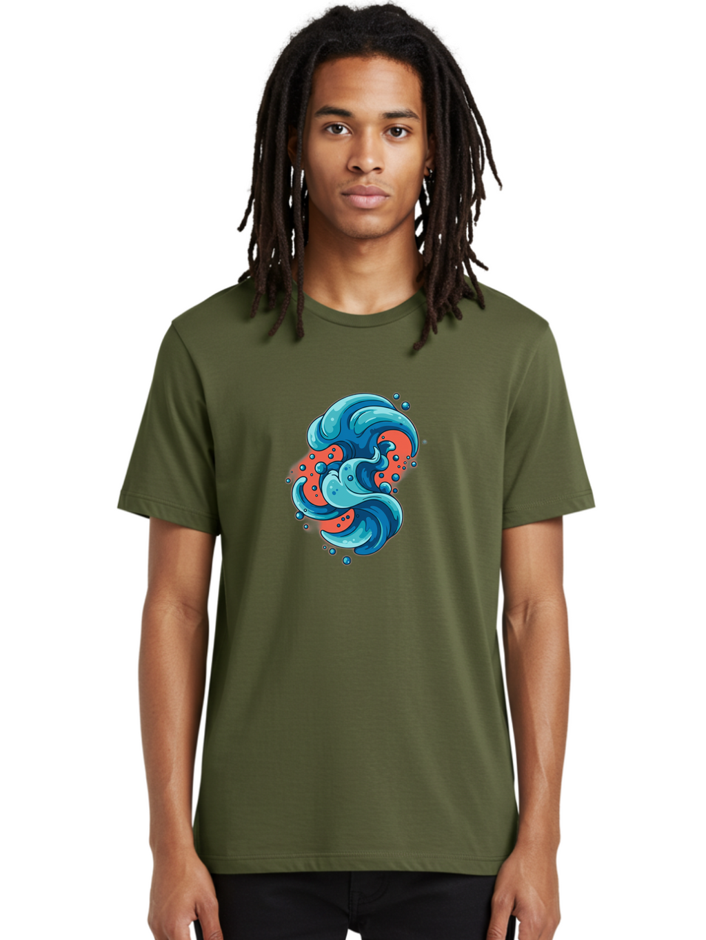 Blue-Wave Men'S Graphic Tee, 100% Cotton, Comfortable Casual Summer Wear, Machine Washable, Vintage Camera, Old Camera, Antique Camera, Black Camera, Classic Photography, Photography Equipment, Nostalgic Device, Film Camera, Camera Art Bag207
