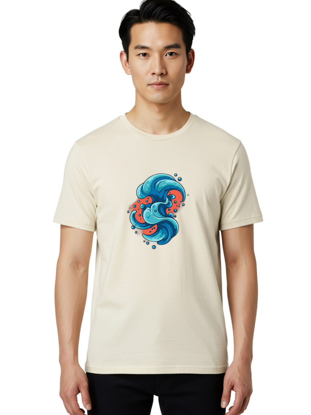 Blue-Wave Men'S Graphic Tee, 100% Cotton, Comfortable Casual Summer Wear, Machine Washable, Vintage Camera, Old Camera, Antique Camera, Black Camera, Classic Photography, Photography Equipment, Nostalgic Device, Film Camera, Camera Art Bag207