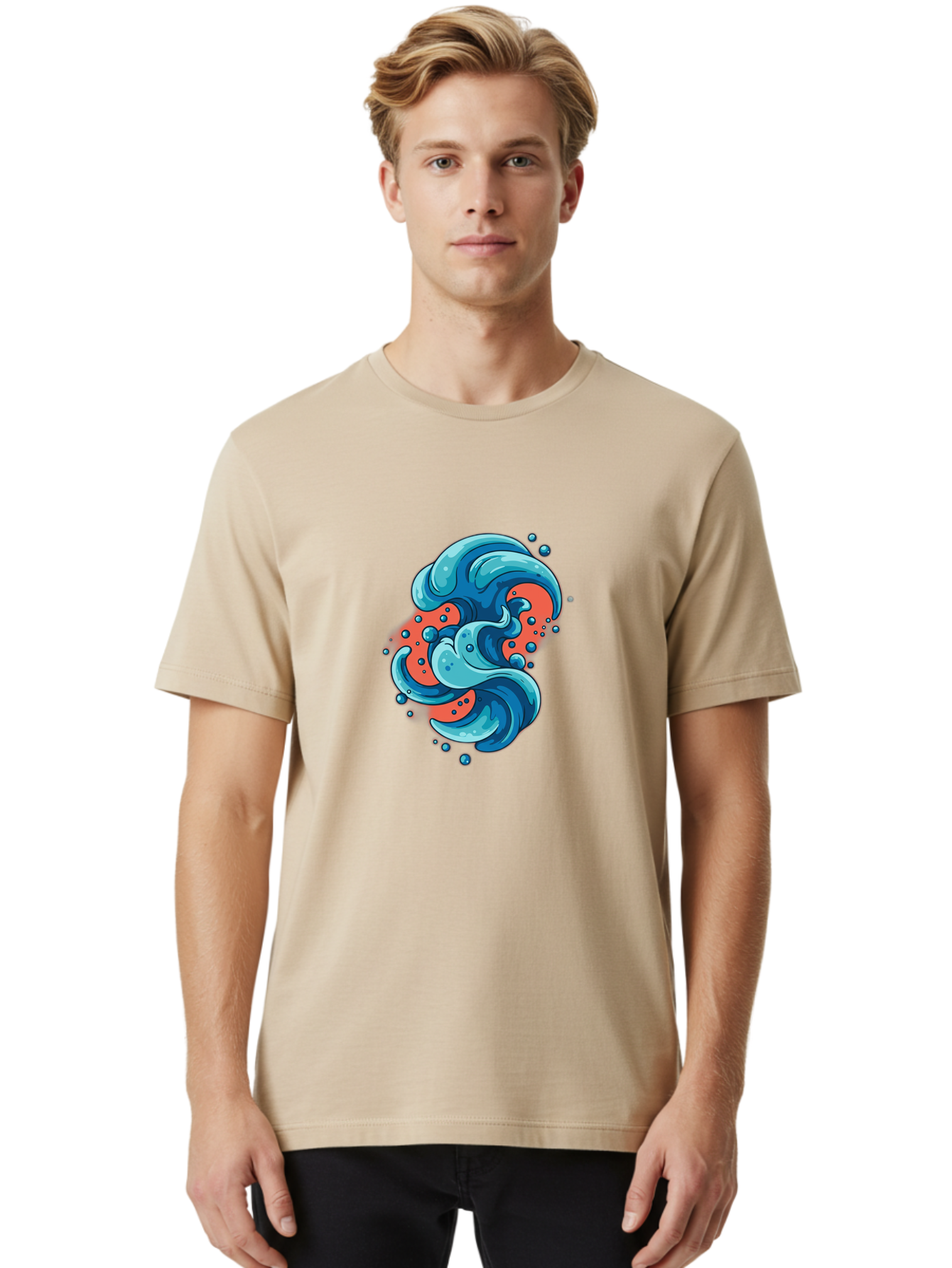 Blue-Wave Men'S Graphic Tee, 100% Cotton, Comfortable Casual Summer Wear, Machine Washable, Vintage Camera, Old Camera, Antique Camera, Black Camera, Classic Photography, Photography Equipment, Nostalgic Device, Film Camera, Camera Art Bag207