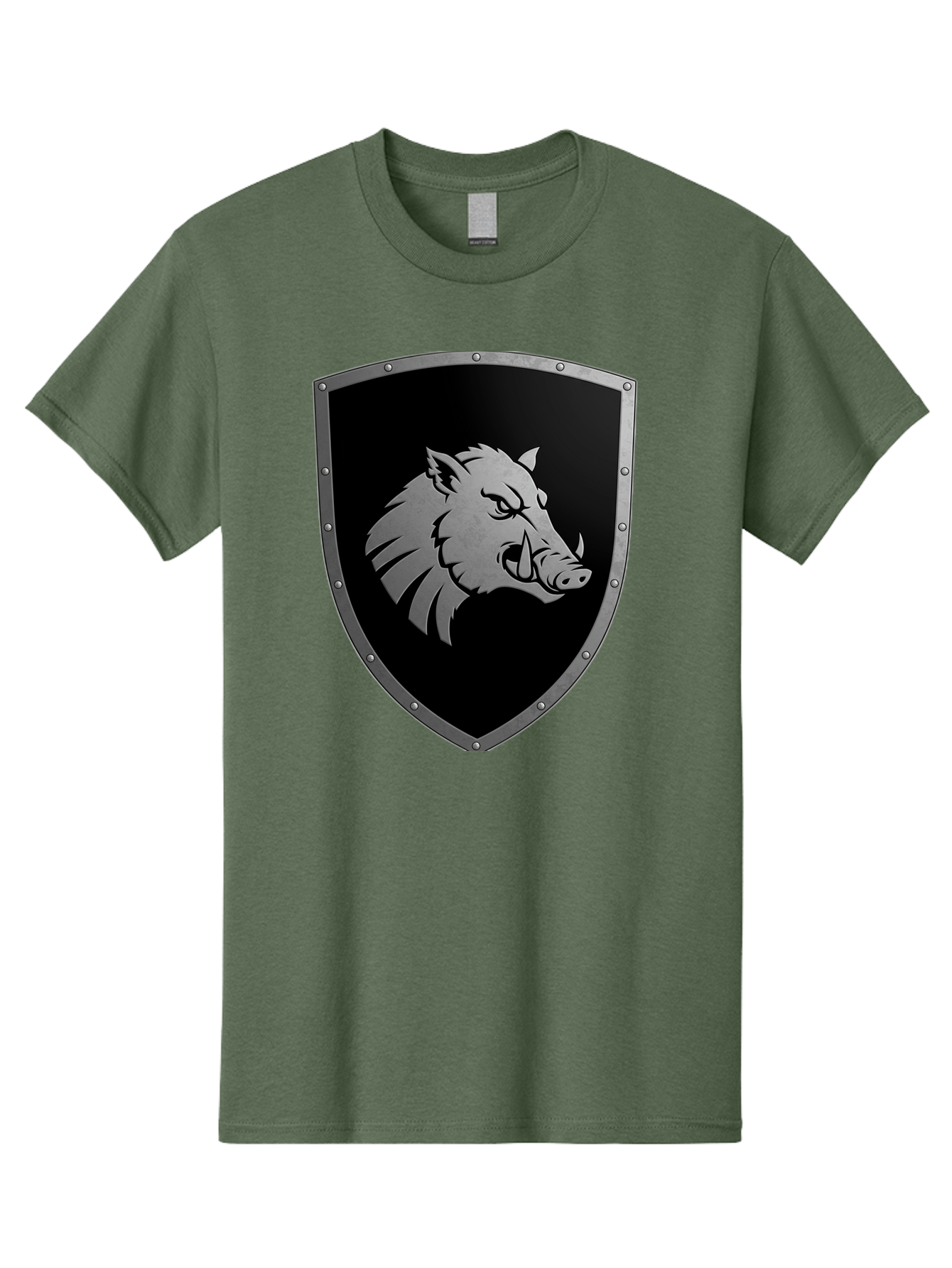 Boar-Head-Shield Men'S Graphic Tee, 100% Cotton, Comfortable Casual Summer Wear, Machine Washable, Vintage Camera, Old Camera, Antique Camera, Black Camera, Classic Photography, Photography Equipment, Nostalgic Device, Film Camera, Camera Art Bag210