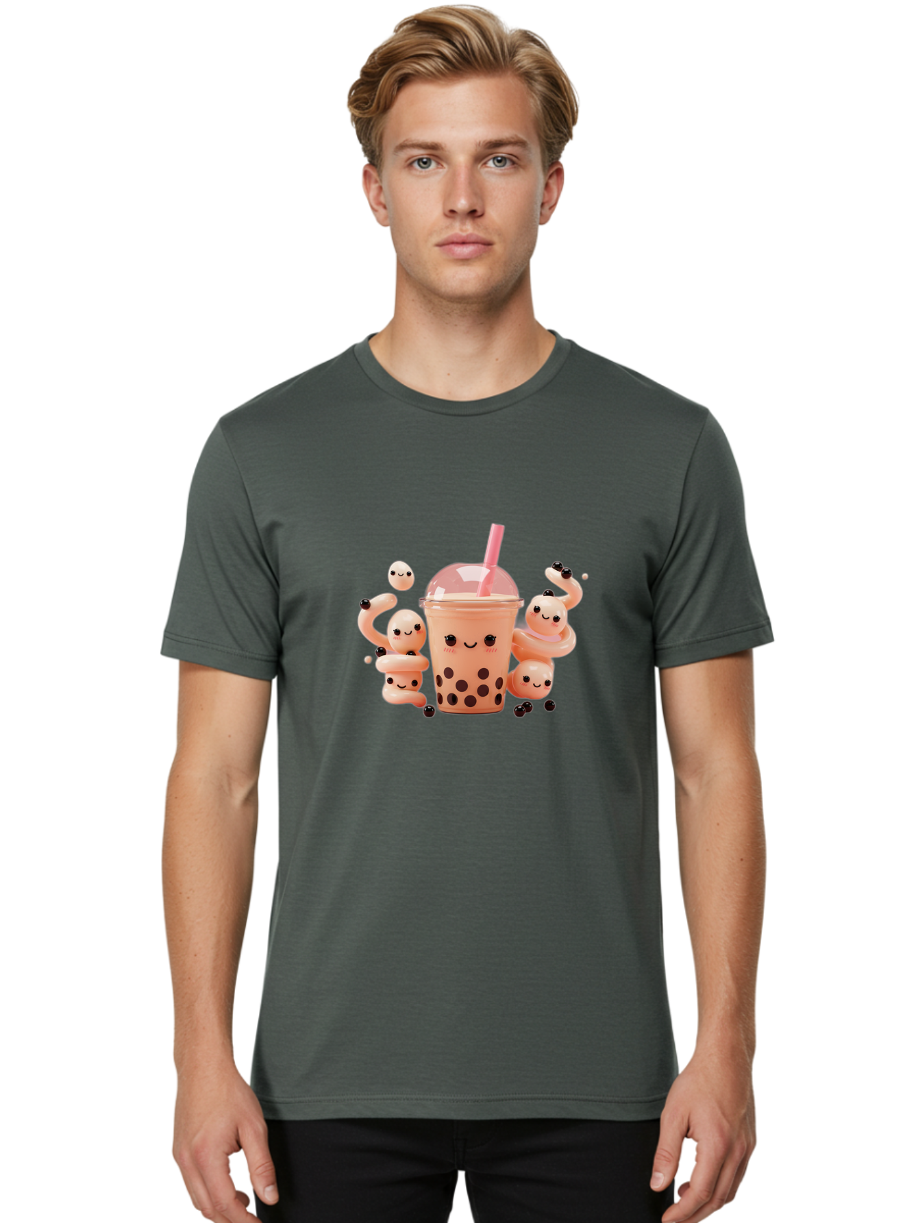 Boba-Tea Men'S Graphic Tee, 100% Cotton, Comfortable Casual Summer Wear, Machine Washable, Vintage Camera, Old Camera, Antique Camera, Black Camera, Classic Photography, Photography Equipment, Nostalgic Device, Film Camera, Camera Art Bag211