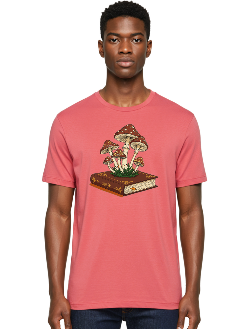 Book-With-Mushrooms Men'S Graphic Tee, 100% Cotton, Comfortable Casual Summer Wear, Machine Washable, Vintage Camera, Old Camera, Antique Camera, Black Camera, Classic Photography, Photography Equipment, Nostalgic Device, Film Camera, Bag212