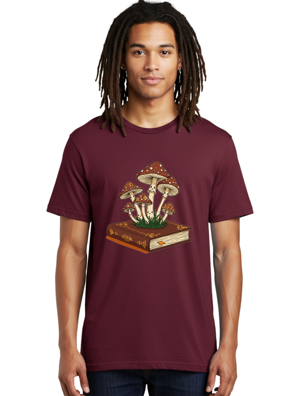 Book-With-Mushrooms Men'S Graphic Tee, 100% Cotton, Comfortable Casual Summer Wear, Machine Washable, Vintage Camera, Old Camera, Antique Camera, Black Camera, Classic Photography, Photography Equipment, Nostalgic Device, Film Camera, Bag212