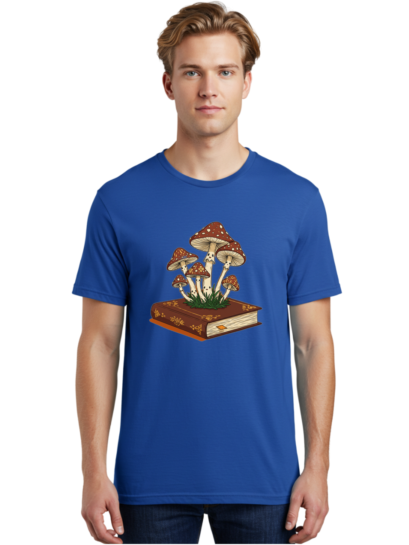 Book-With-Mushrooms Men'S Graphic Tee, 100% Cotton, Comfortable Casual Summer Wear, Machine Washable, Vintage Camera, Old Camera, Antique Camera, Black Camera, Classic Photography, Photography Equipment, Nostalgic Device, Film Camera, Bag212