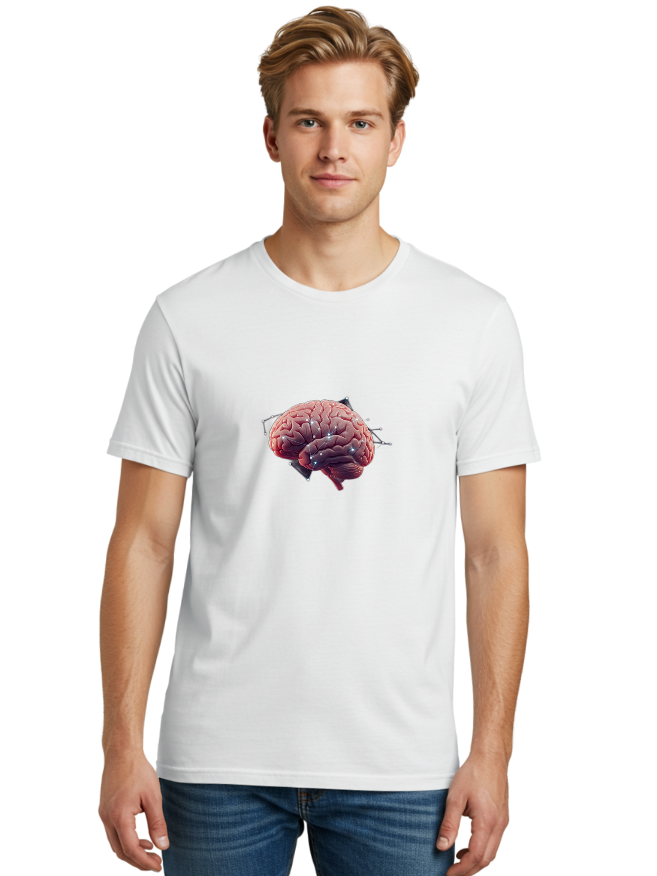 Brain-With-Electrodes Men'S Graphic Tee, 100% Cotton, Comfortable Casual Summer Wear, Machine Washable, Vintage Camera, Old Camera, Antique Camera, Black Camera, Classic Photography, Photography Equipment, Nostalgic Device, Film Camera, Bag214