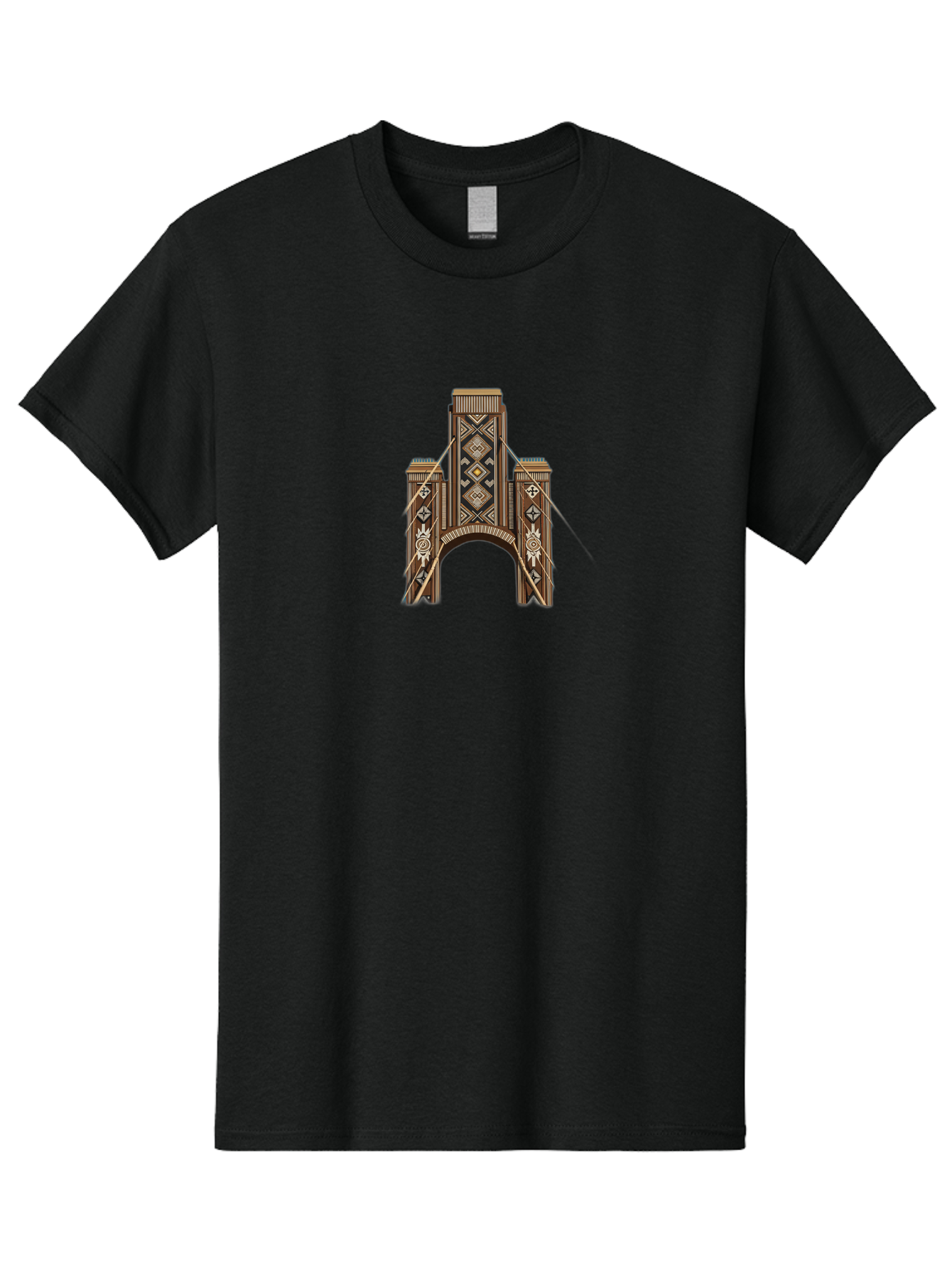 Brooklyn-Bridge Men'S Graphic Tee, 100% Cotton, Comfortable Casual Summer Wear, Machine Washable, Vintage Camera, Old Camera, Antique Camera, Black Camera, Classic Photography, Photography Equipment, Nostalgic Device, Film Camera, Camera Art Bag215