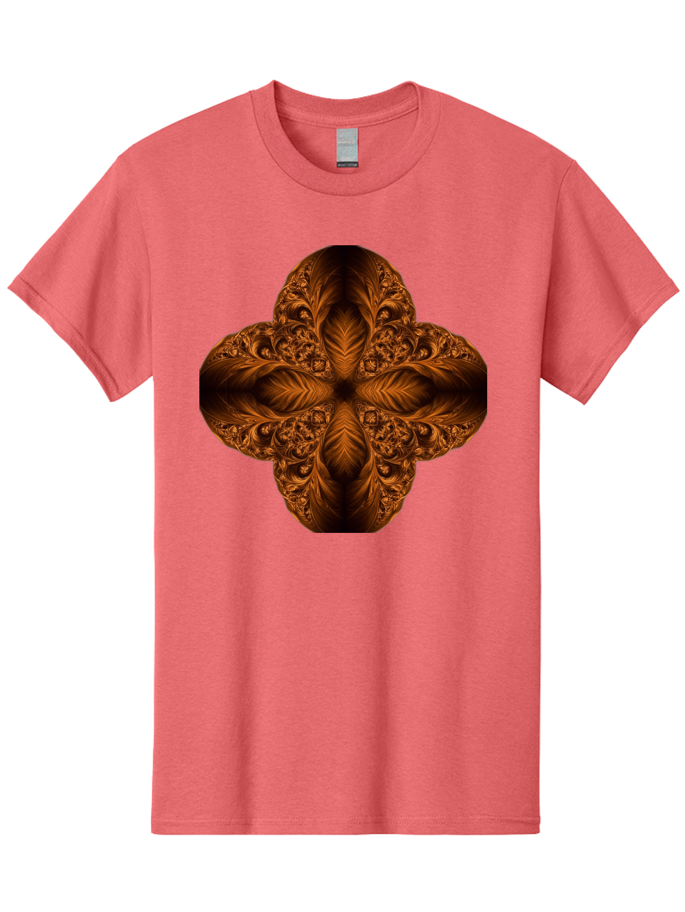 Brown-Fractal-Design Men'S Graphic Tee, 100% Cotton, Comfortable Casual Summer Wear, Machine Washable, Vintage Camera, Old Camera, Antique Camera, Black Camera, Classic Photography, Photography Equipment, Nostalgic Device, Film Camera, Bag216