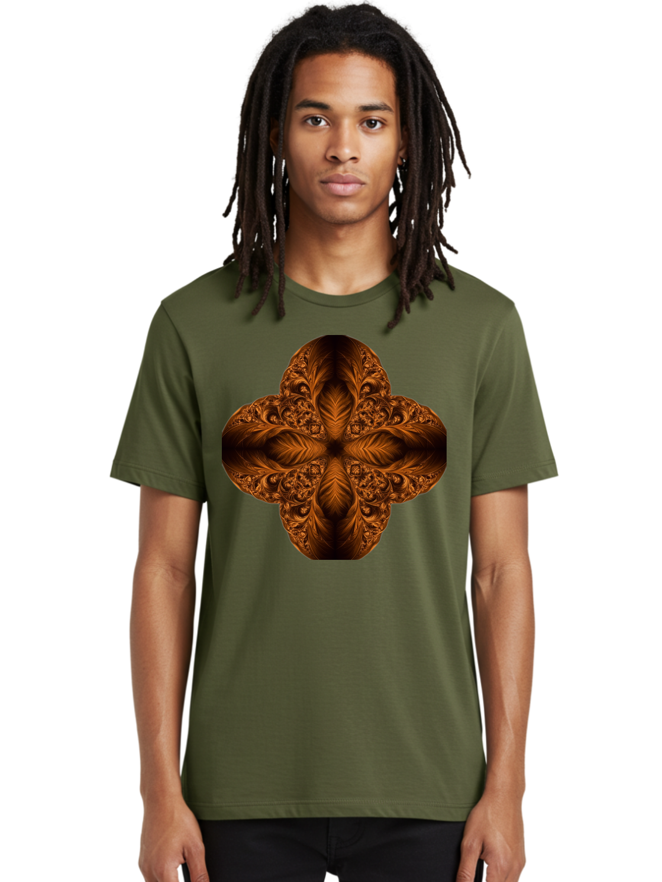 Brown-Fractal-Design Men'S Graphic Tee, 100% Cotton, Comfortable Casual Summer Wear, Machine Washable, Vintage Camera, Old Camera, Antique Camera, Black Camera, Classic Photography, Photography Equipment, Nostalgic Device, Film Camera, Bag216