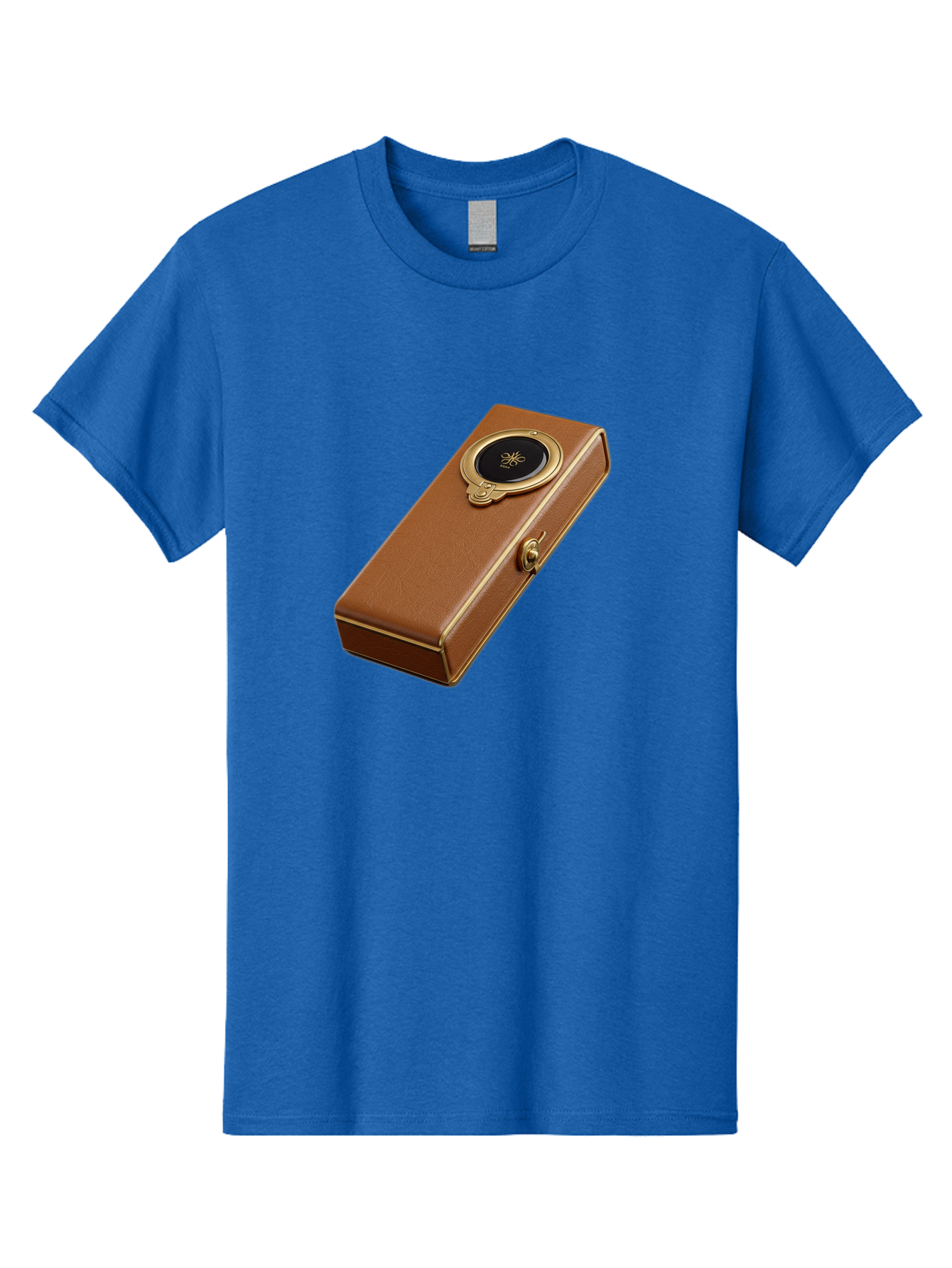 Brown-Leather-Box Men'S Graphic Tee, 100% Cotton, Comfortable Casual Summer Wear, Machine Washable, Vintage Camera, Old Camera, Antique Camera, Black Camera, Classic Photography, Photography Equipment, Nostalgic Device, Film Camera, Camera Art Bag217