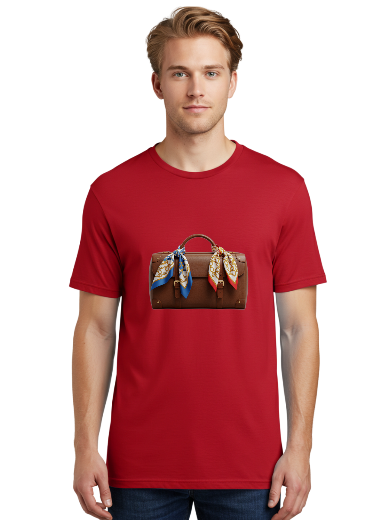 Brown-Leather-Handbag Men'S Graphic Tee, 100% Cotton, Comfortable Casual Summer Wear, Machine Washable, Vintage Camera, Old Camera, Antique Camera, Black Camera, Classic Photography, Photography Equipment, Nostalgic Device, Film Camera, Bag218