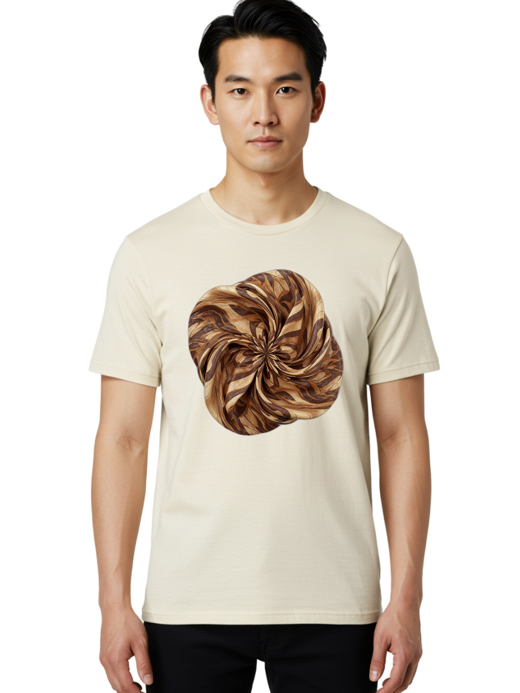 Brown-Marble-Swirl Men'S Graphic Tee, 100% Cotton, Comfortable Casual Summer Wear, Machine Washable, Vintage Camera, Old Camera, Antique Camera, Black Camera, Classic Photography, Photography Equipment, Nostalgic Device, Film Camera, Bag219