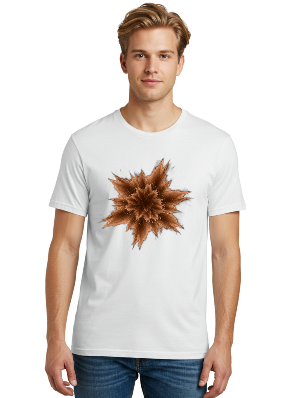 Brown-Star-Symbol Men'S Graphic Tee, 100% Cotton, Comfortable Casual Summer Wear, Machine Washable, Vintage Camera, Old Camera, Antique Camera, Black Camera, Classic Photography, Photography Equipment, Nostalgic Device, Film Camera, Camera Art Bag220