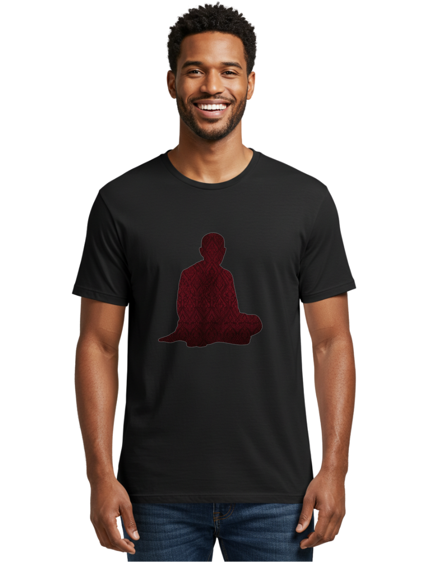 Buddha-Silhouette Men'S Graphic Tee, 100% Cotton, Comfortable Casual Summer Wear, Machine Washable, Vintage Camera, Old Camera, Antique Camera, Black Camera, Classic Photography, Photography Equipment, Nostalgic Device, Film Camera, Camera Art Bag222