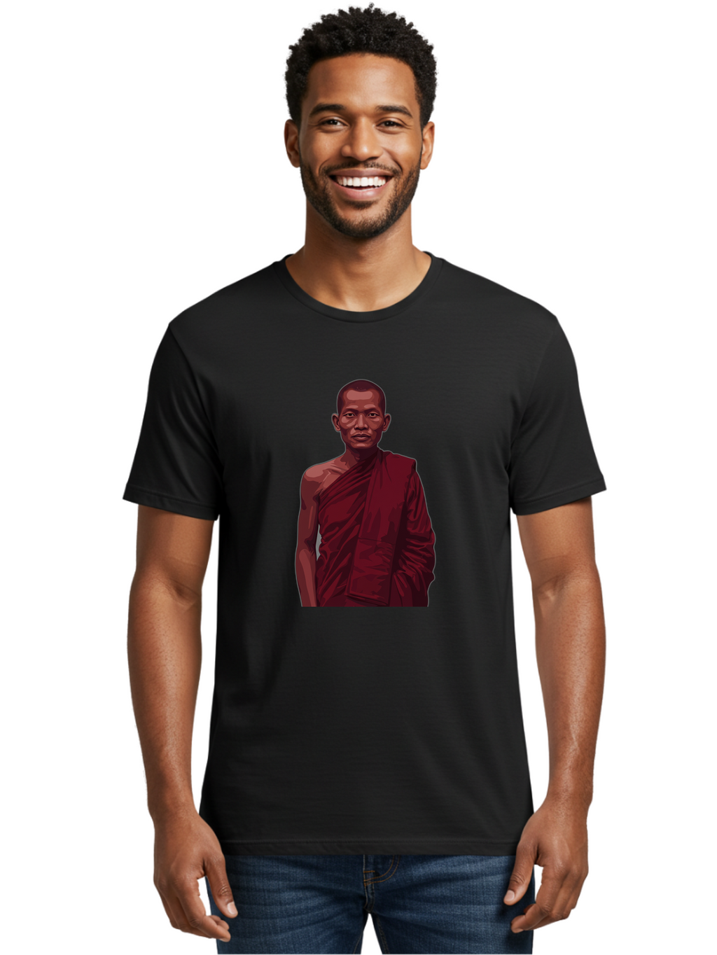 Buddhist-Monk-2 Men'S Graphic Tee, 100% Cotton, Comfortable Casual Summer Wear, Machine Washable, Vintage Camera, Old Camera, Antique Camera, Black Camera, Classic Photography, Photography Equipment, Nostalgic Device, Film Camera, Camera Art Bag225