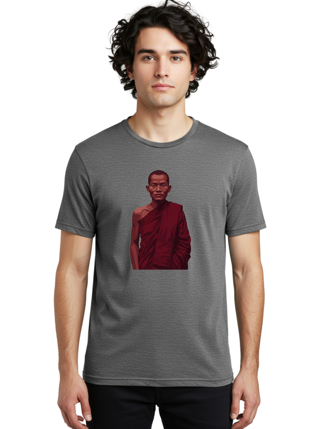 Buddhist-Monk-2 Men'S Graphic Tee, 100% Cotton, Comfortable Casual Summer Wear, Machine Washable, Vintage Camera, Old Camera, Antique Camera, Black Camera, Classic Photography, Photography Equipment, Nostalgic Device, Film Camera, Camera Art Bag225
