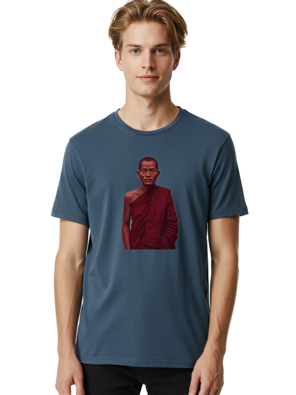 Buddhist-Monk-2 Men'S Graphic Tee, 100% Cotton, Comfortable Casual Summer Wear, Machine Washable, Vintage Camera, Old Camera, Antique Camera, Black Camera, Classic Photography, Photography Equipment, Nostalgic Device, Film Camera, Camera Art Bag225