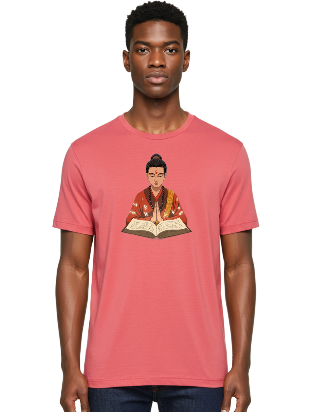 Buddhist-Monk-Praying Men'S Graphic Tee, 100% Cotton, Comfortable Casual Summer Wear, Machine Washable, Vintage Camera, Old Camera, Antique Camera, Black Camera, Classic Photography, Photography Equipment, Nostalgic Device, Film Camera, Bag227