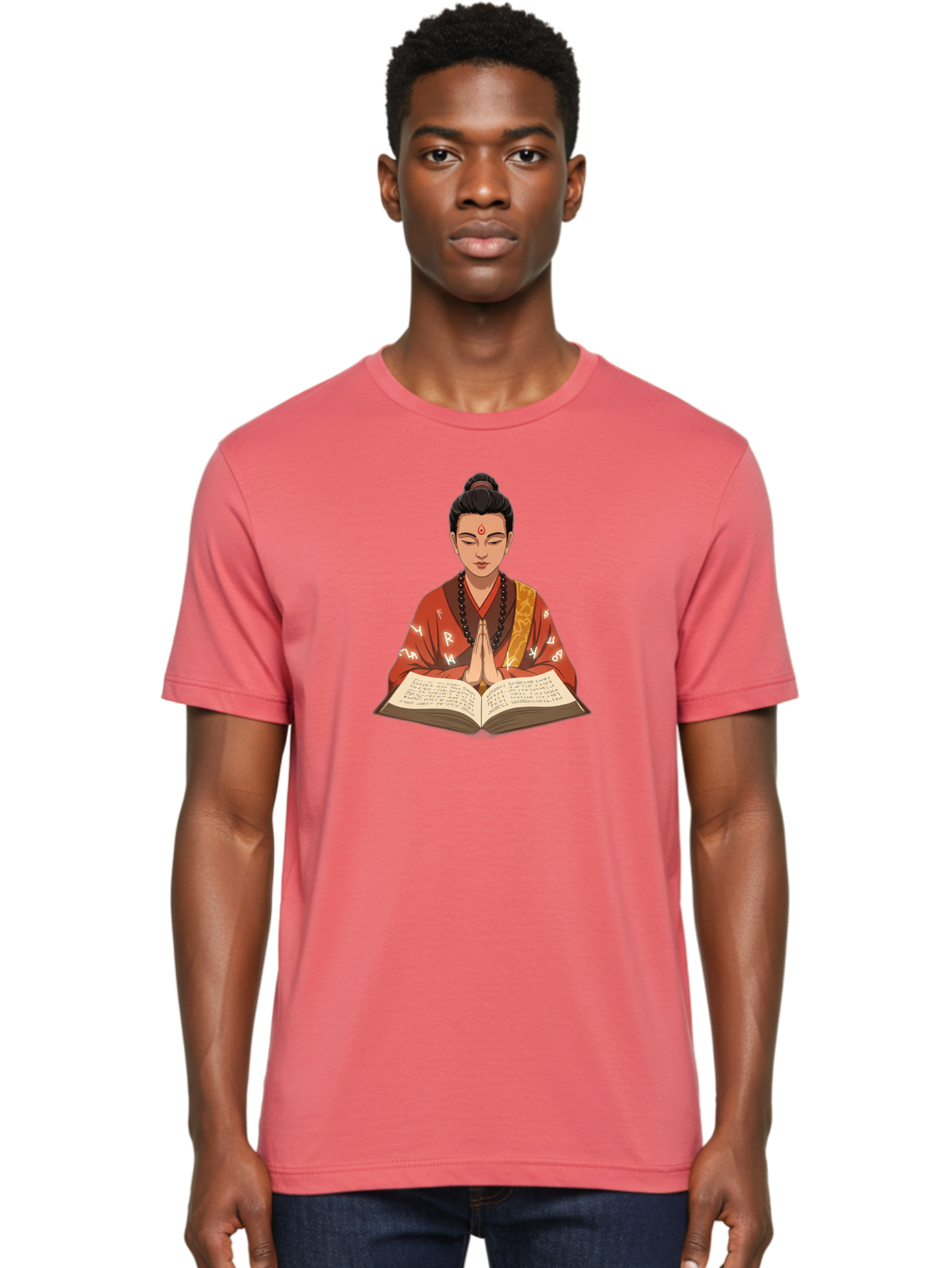 Buddhist-Monk-Praying Men'S Graphic Tee, 100% Cotton, Comfortable Casual Summer Wear, Machine Washable, Vintage Camera, Old Camera, Antique Camera, Black Camera, Classic Photography, Photography Equipment, Nostalgic Device, Film Camera, Bag227