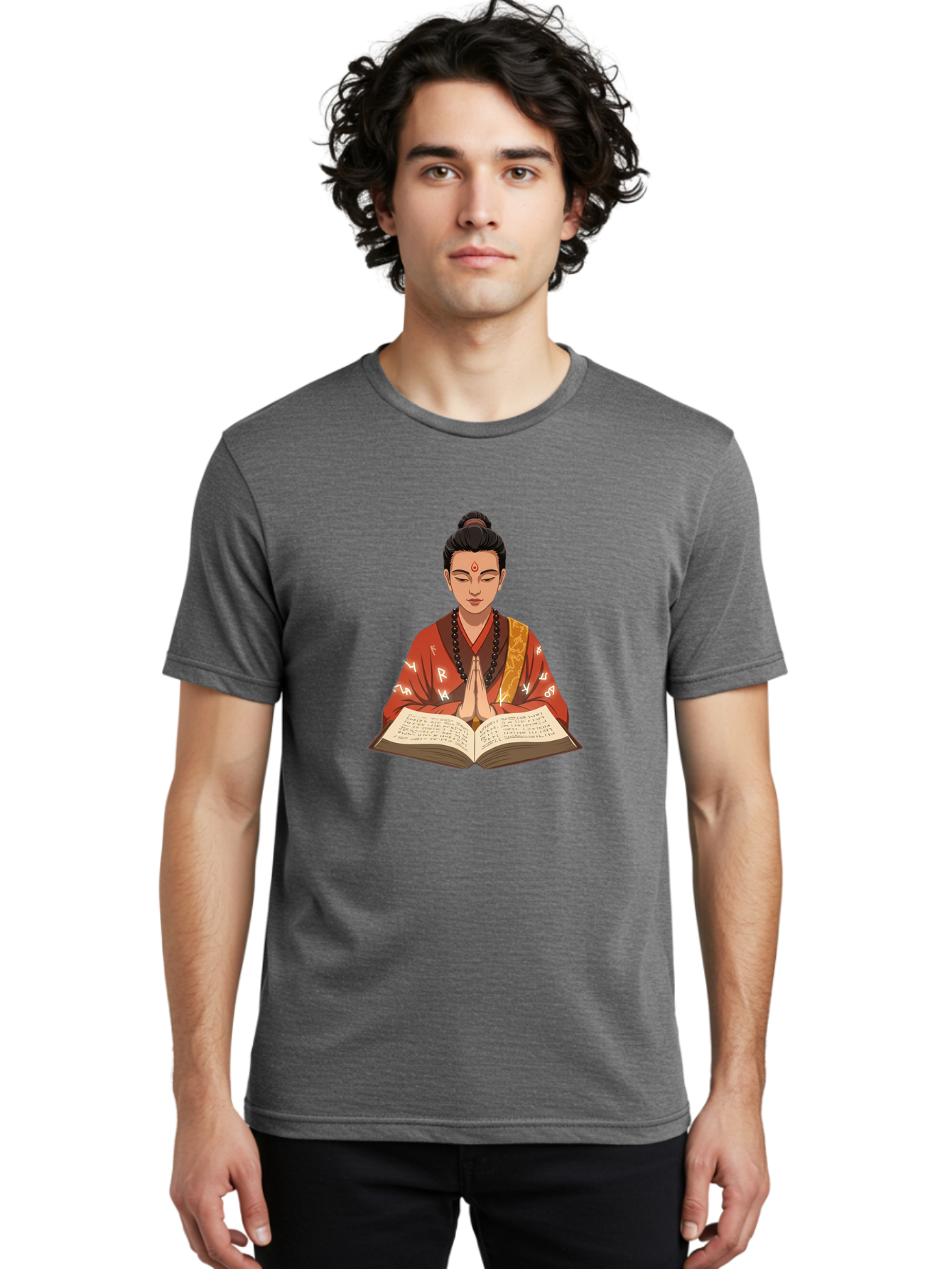 Buddhist-Monk-Praying Men'S Graphic Tee, 100% Cotton, Comfortable Casual Summer Wear, Machine Washable, Vintage Camera, Old Camera, Antique Camera, Black Camera, Classic Photography, Photography Equipment, Nostalgic Device, Film Camera, Bag227
