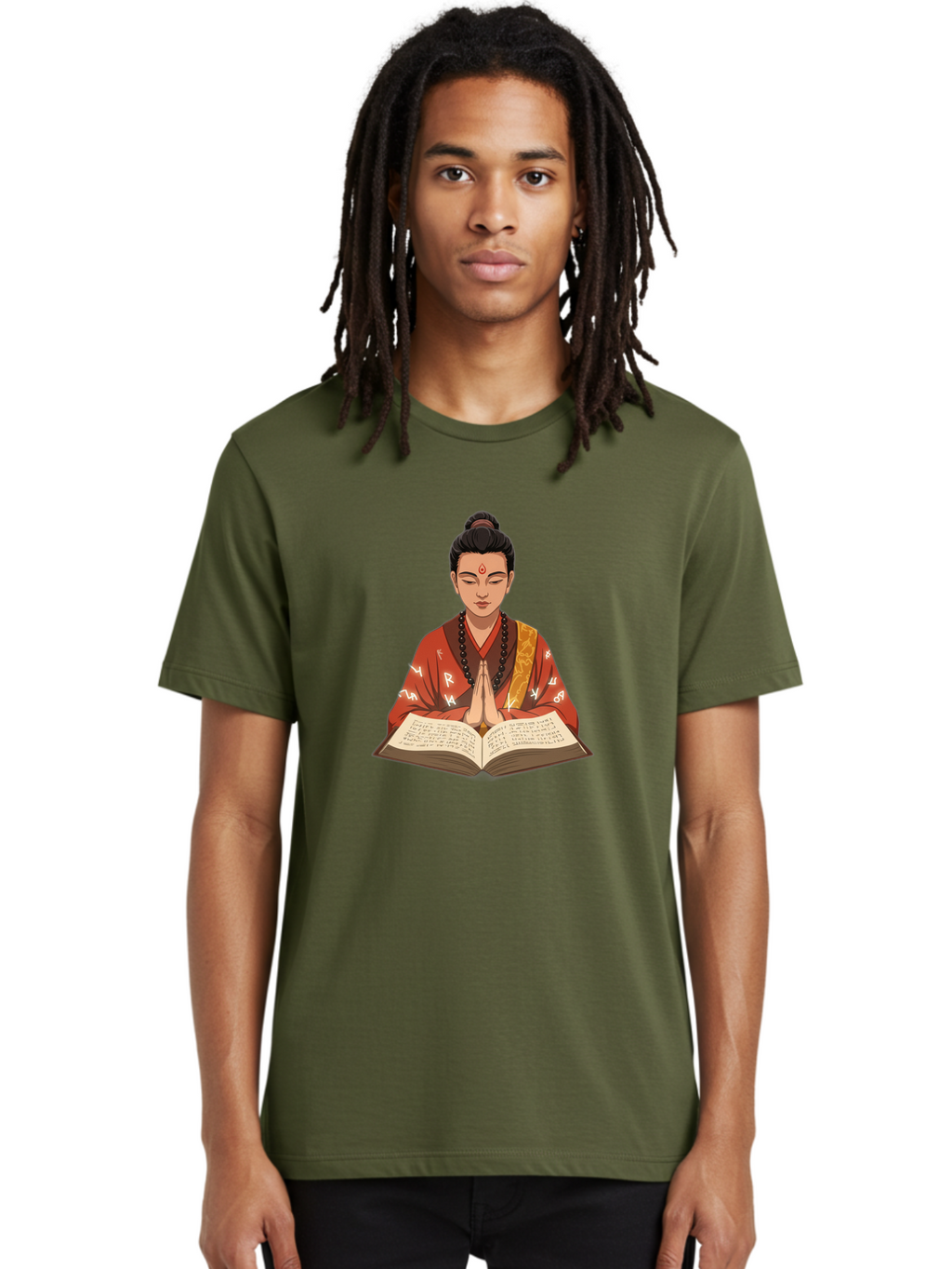 Buddhist-Monk-Praying Men'S Graphic Tee, 100% Cotton, Comfortable Casual Summer Wear, Machine Washable, Vintage Camera, Old Camera, Antique Camera, Black Camera, Classic Photography, Photography Equipment, Nostalgic Device, Film Camera, Bag227