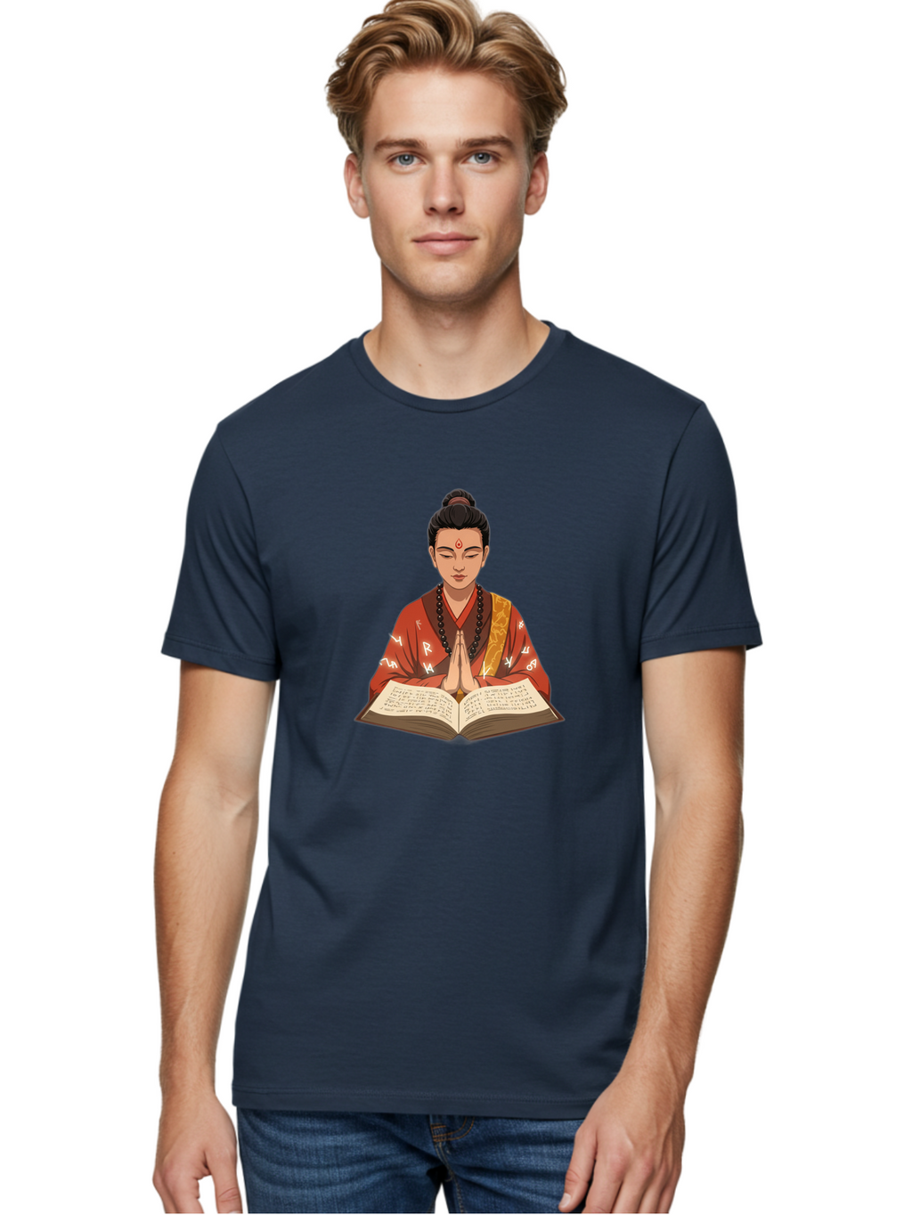 Buddhist-Monk-Praying Men'S Graphic Tee, 100% Cotton, Comfortable Casual Summer Wear, Machine Washable, Vintage Camera, Old Camera, Antique Camera, Black Camera, Classic Photography, Photography Equipment, Nostalgic Device, Film Camera, Bag227