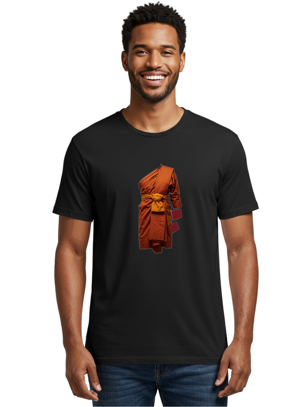 Buddhist-Monk-Robe-1 Men'S Graphic Tee, 100% Cotton, Comfortable Casual Summer Wear, Machine Washable, Vintage Camera, Old Camera, Antique Camera, Black Camera, Classic Photography, Photography Equipment, Nostalgic Device, Film Camera, Bag228