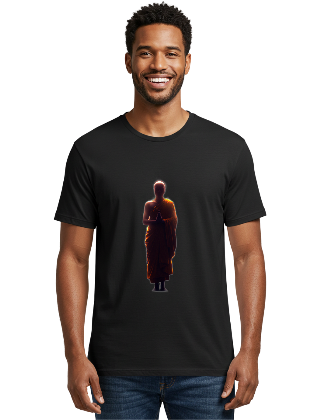 Buddhist-Monk-Silhouette Men'S Graphic Tee, 100% Cotton, Comfortable Casual Summer Wear, Machine Washable, Vintage Camera, Old Camera, Antique Camera, Black Camera, Classic Photography, Photography Equipment, Nostalgic Device, Film Camera, Bag230