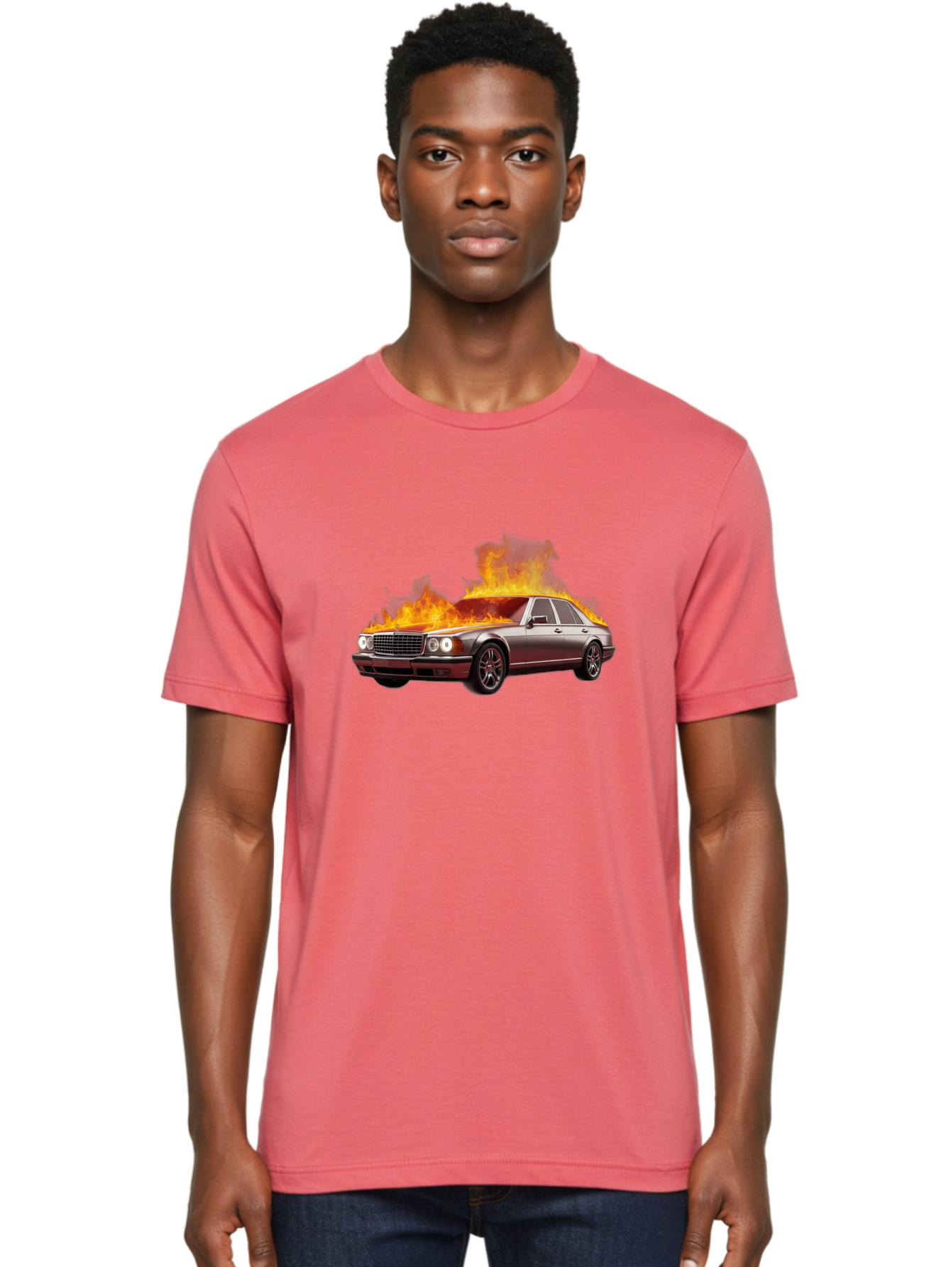 Burning-Mercedes Men'S Graphic Tee, 100% Cotton, Comfortable Casual Summer Wear, Machine Washable, Vintage Camera, Old Camera, Antique Camera, Black Camera, Classic Photography, Photography Equipment, Nostalgic Device, Film Camera, Camera Art Bag234