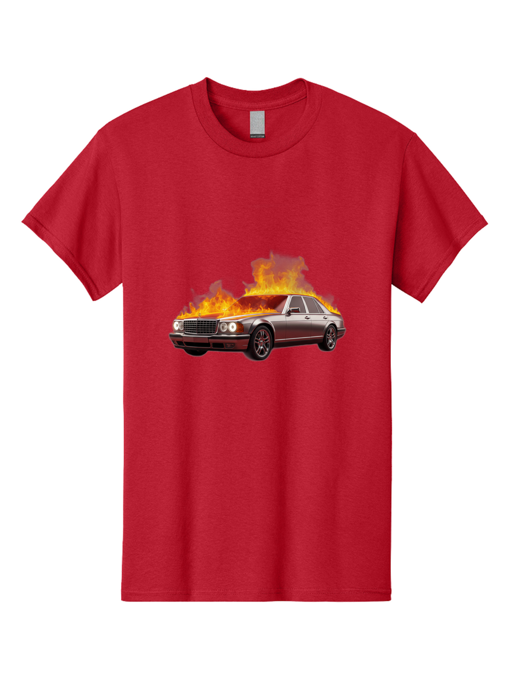 Burning-Mercedes Men'S Graphic Tee, 100% Cotton, Comfortable Casual Summer Wear, Machine Washable, Vintage Camera, Old Camera, Antique Camera, Black Camera, Classic Photography, Photography Equipment, Nostalgic Device, Film Camera, Camera Art Bag234