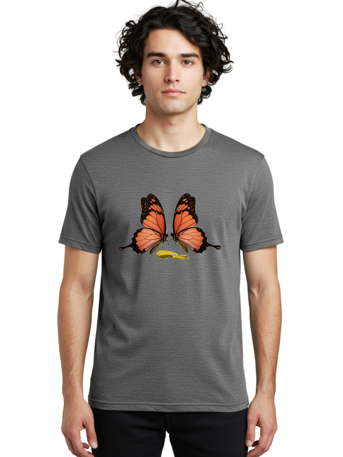 Butterfly-Pair Men'S Graphic Tee, 100% Cotton, Comfortable Casual Summer Wear, Machine Washable, Vintage Camera, Old Camera, Antique Camera, Black Camera, Classic Photography, Photography Equipment, Nostalgic Device, Film Camera, Camera Art Bag235