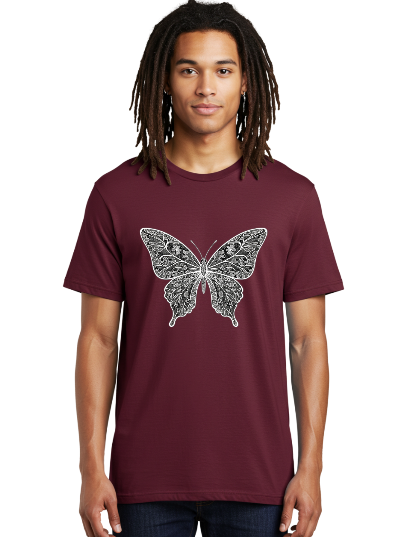 Butterfly Men'S Graphic Tee, 100% Cotton, Comfortable Casual Summer Wear, Machine Washable, Vintage Camera, Old Camera, Antique Camera, Black Camera, Classic Photography, Photography Equipment, Nostalgic Device, Film Camera, Camera Art Bag236