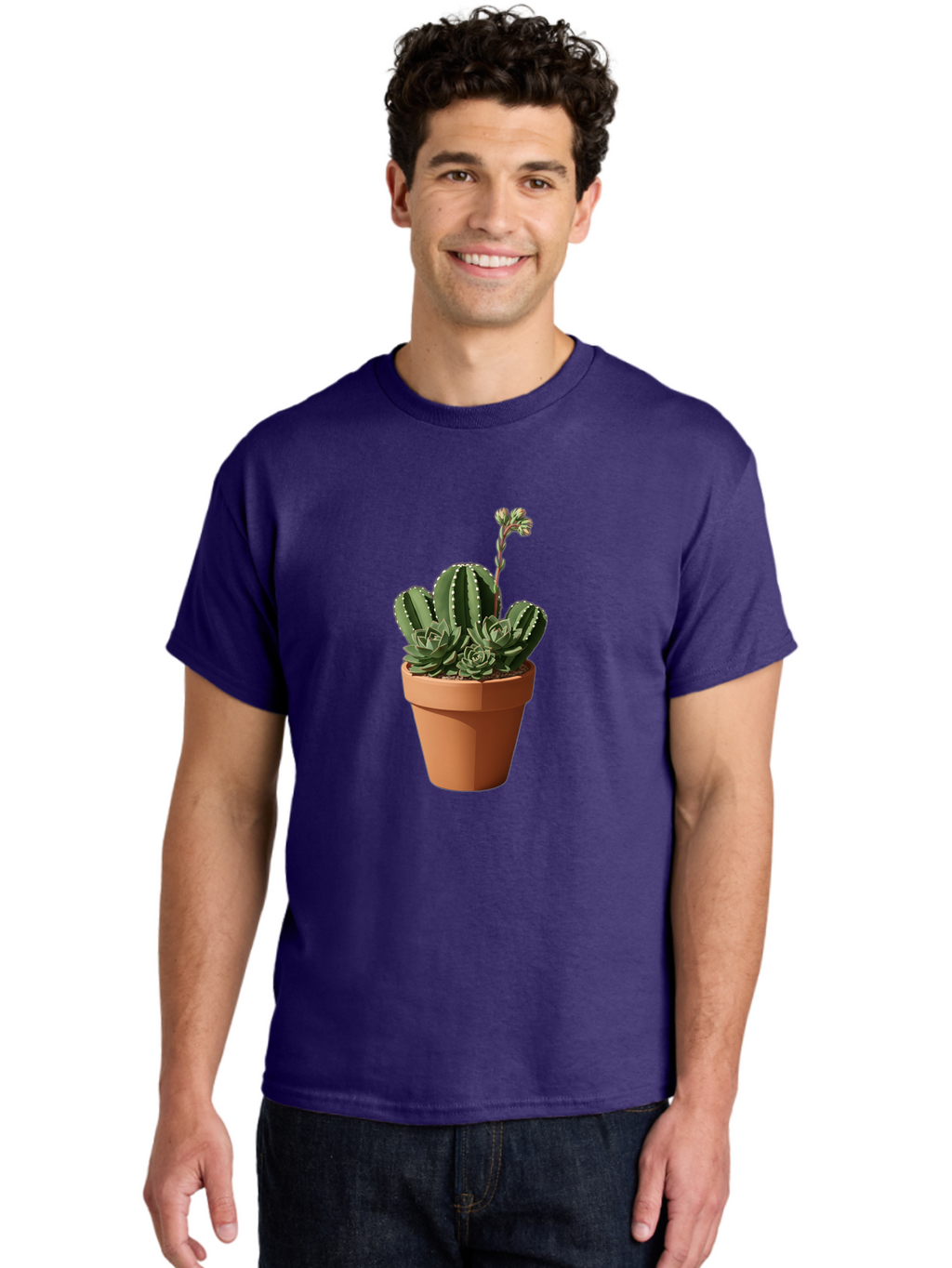 Cactus-In-Terracotta-Pot Men'S Graphic Tee, 100% Cotton, Comfortable Casual Summer Wear, Machine Washable, Vintage Camera, Old Camera, Antique Camera, Black Camera, Classic Photography, Photography Equipment, Nostalgic Device, Film Camera, Bag237