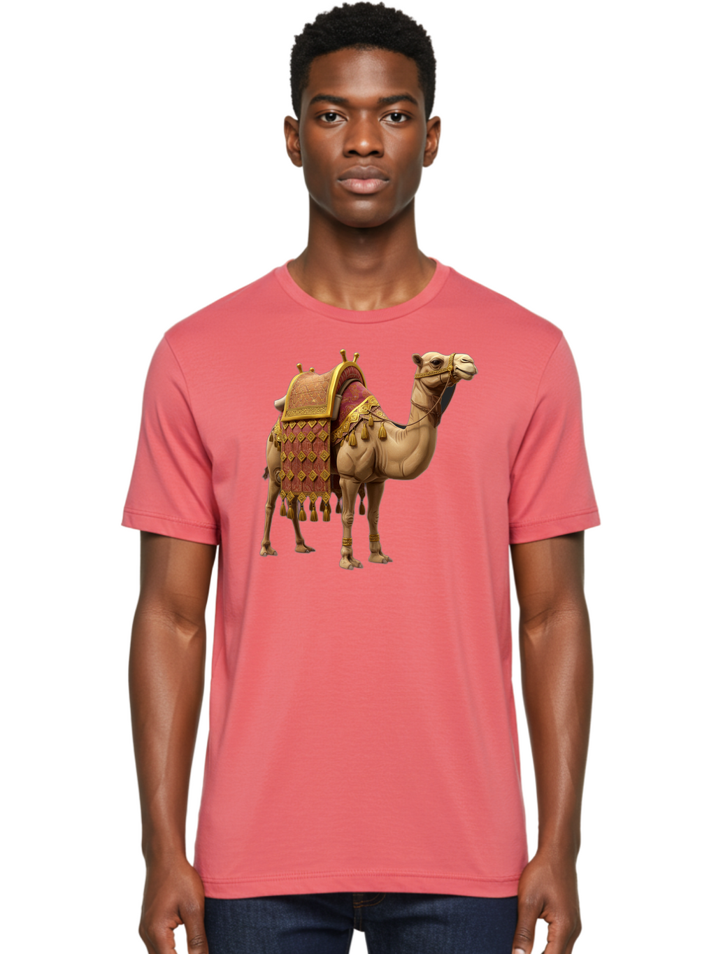 Camel-2 Men'S Graphic Tee, 100% Cotton, Comfortable Casual Summer Wear, Machine Washable, Vintage Camera, Old Camera, Antique Camera, Black Camera, Classic Photography, Photography Equipment, Nostalgic Device, Film Camera, Camera Art Bag240