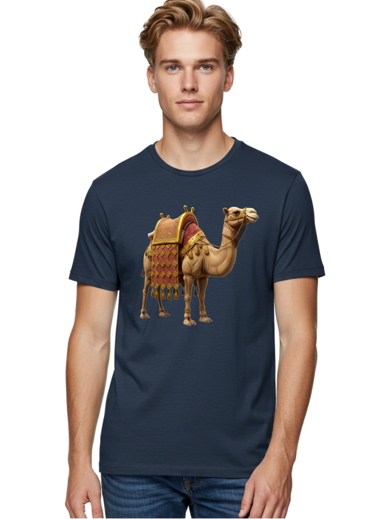 Camel-2 Men'S Graphic Tee, 100% Cotton, Comfortable Casual Summer Wear, Machine Washable, Vintage Camera, Old Camera, Antique Camera, Black Camera, Classic Photography, Photography Equipment, Nostalgic Device, Film Camera, Camera Art Bag240