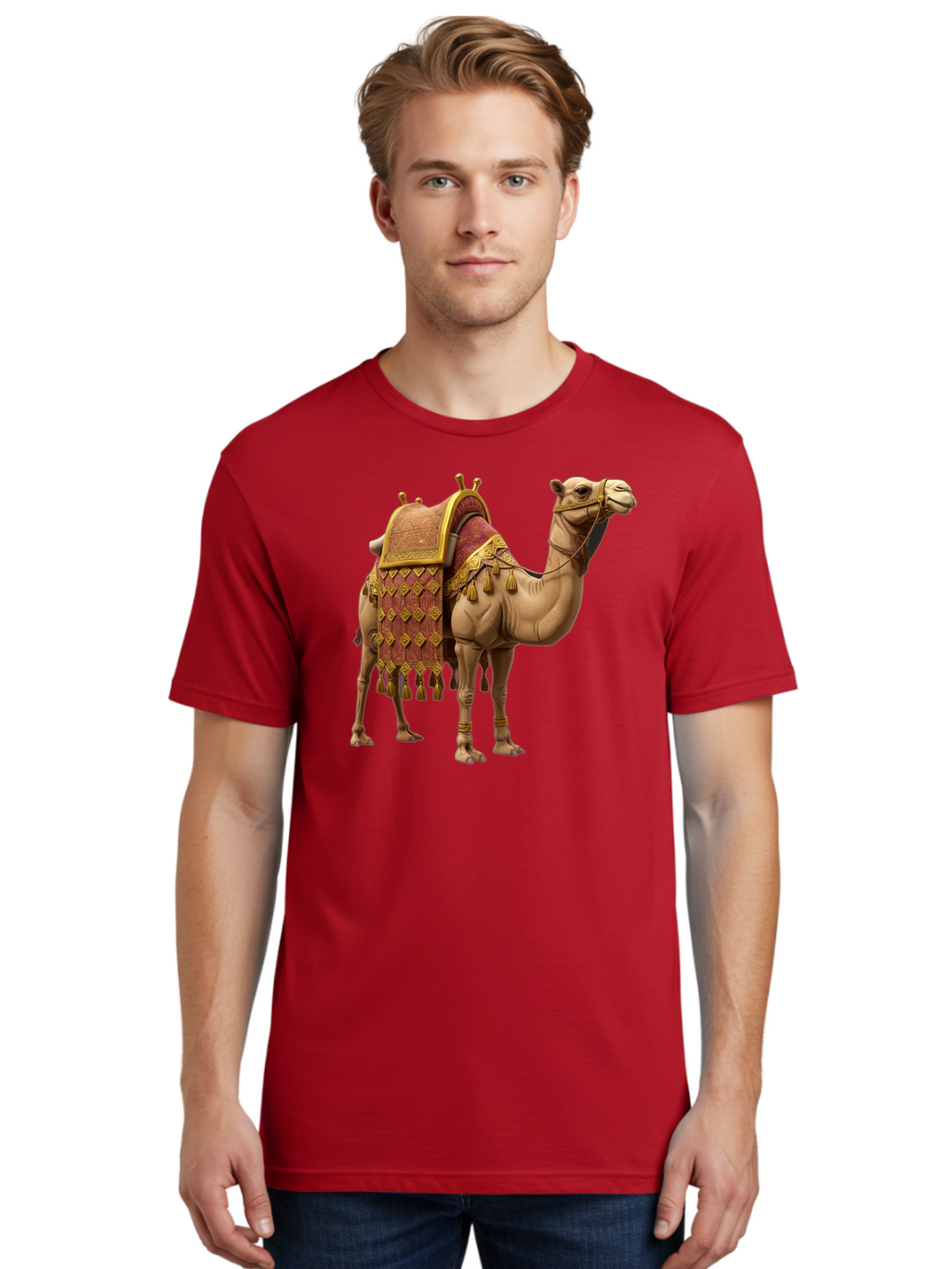 Camel-2 Men'S Graphic Tee, 100% Cotton, Comfortable Casual Summer Wear, Machine Washable, Vintage Camera, Old Camera, Antique Camera, Black Camera, Classic Photography, Photography Equipment, Nostalgic Device, Film Camera, Camera Art Bag240